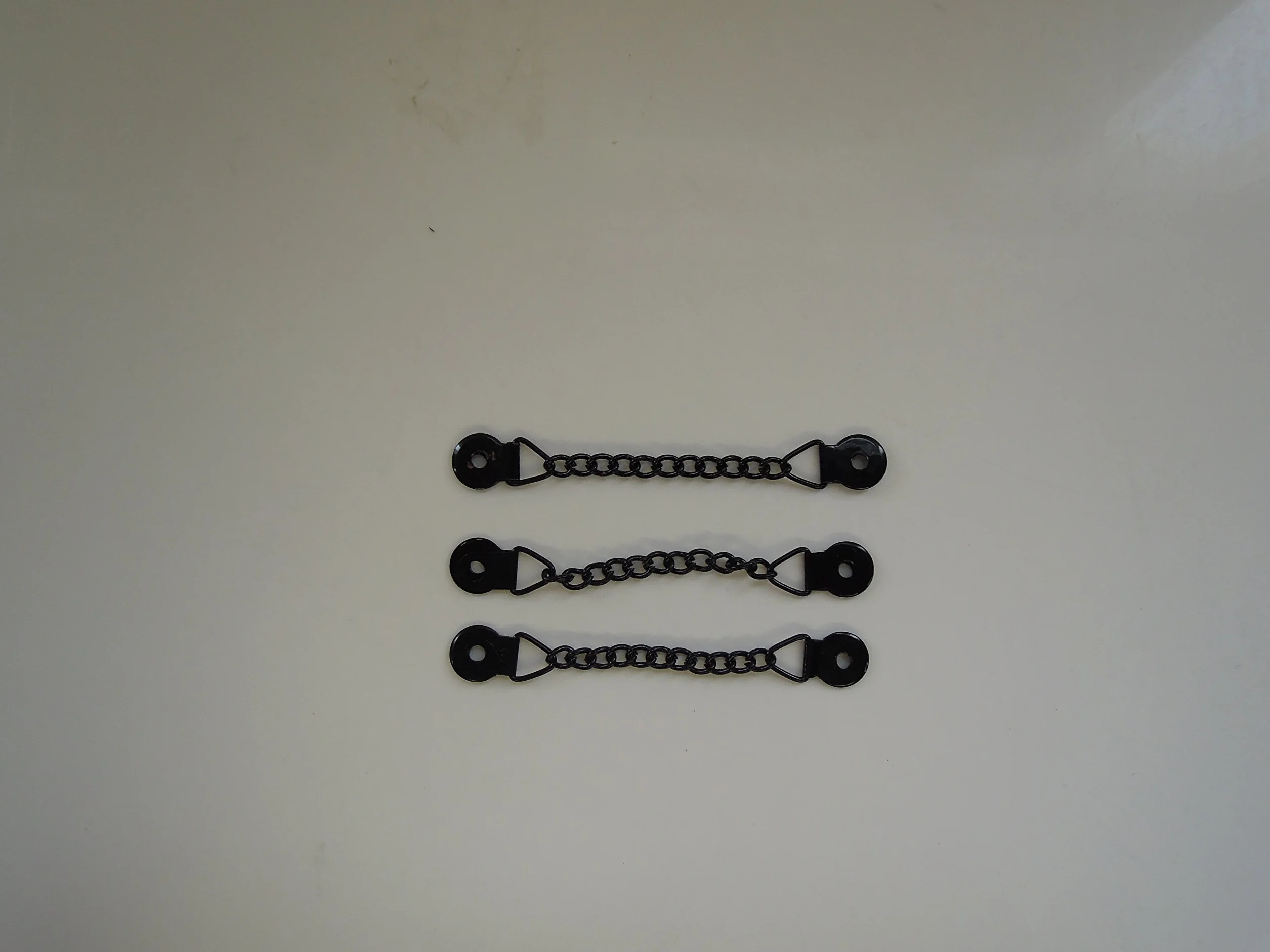 Kleiber + Co.GmbH zawieszka na płaszcz, zestaw 3 sztuk, metal, czarny, ok. 8,3 cm x 1,1 cm