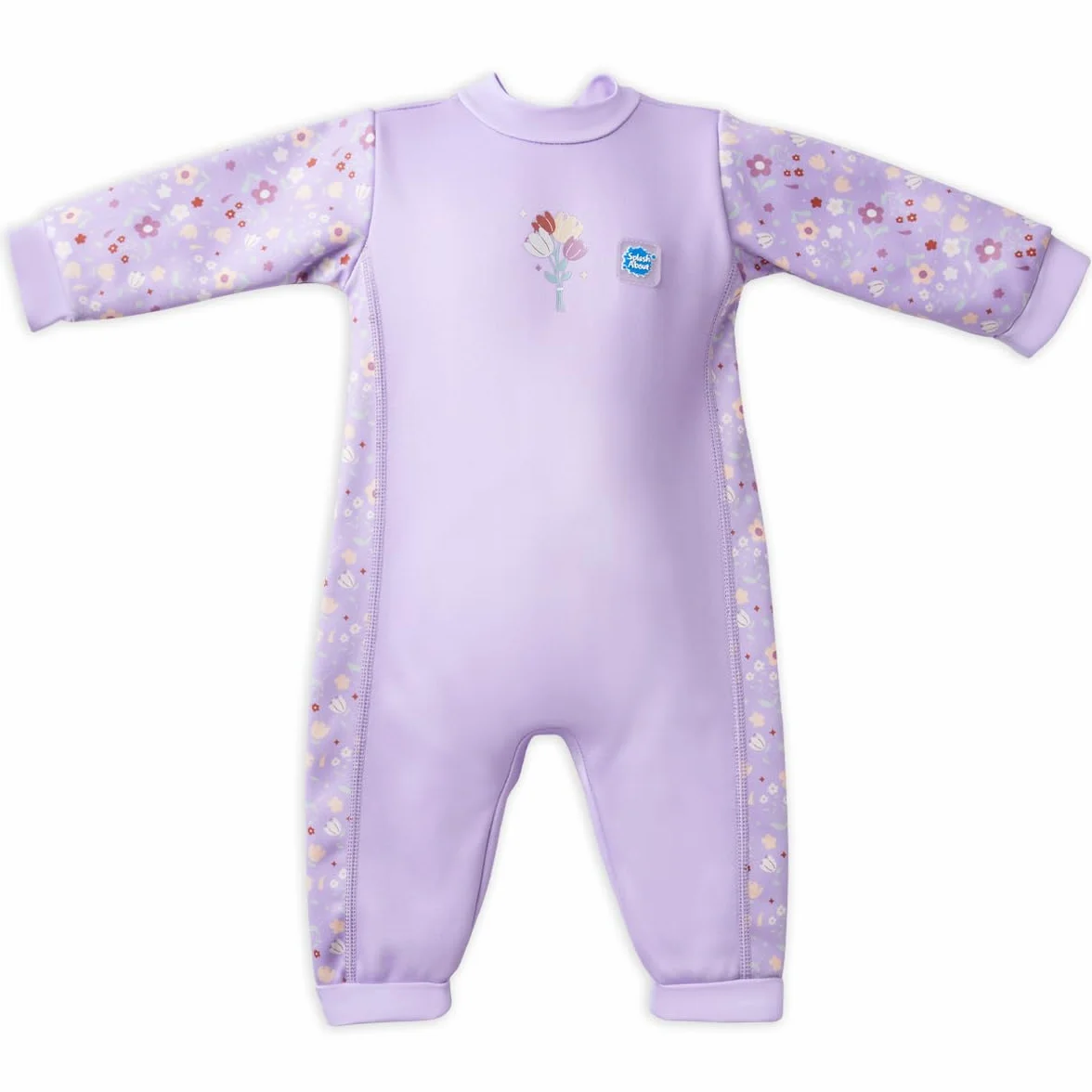 Splash About Warm in One Baby ocieplacz Wetsuit, Lilac Spring, 12-24 miesięcy, Lilac Spring, 12-24 miesi?cy