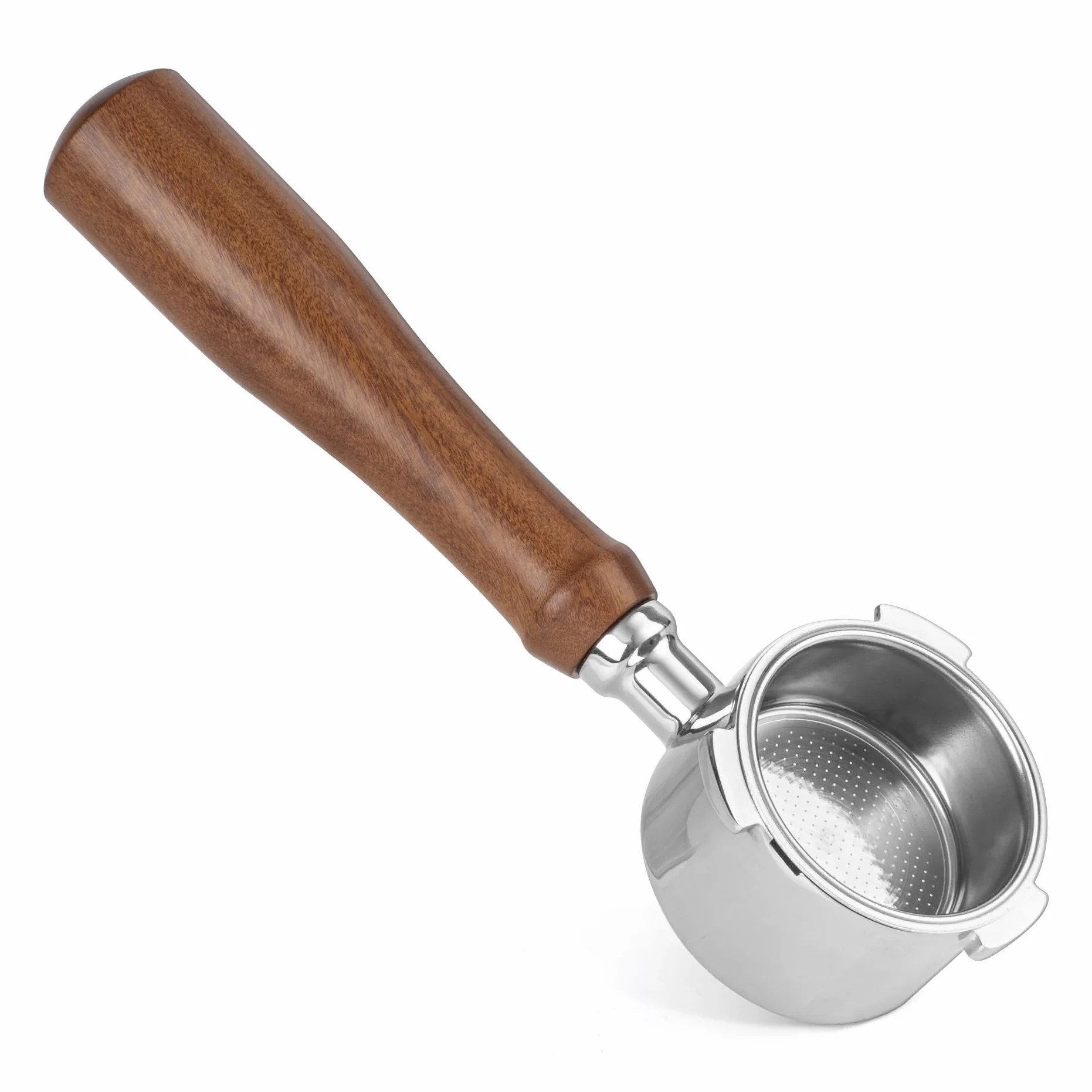 Portafilter bezdenny do espresso 51 mm, bezdenny portafilter 51 mm kompatybilny z ekspresami do kawy DeLonghi Dedica EC680/EC685/EC785/EC820/EC850/EC860 Smeg (bez górnego filtra)