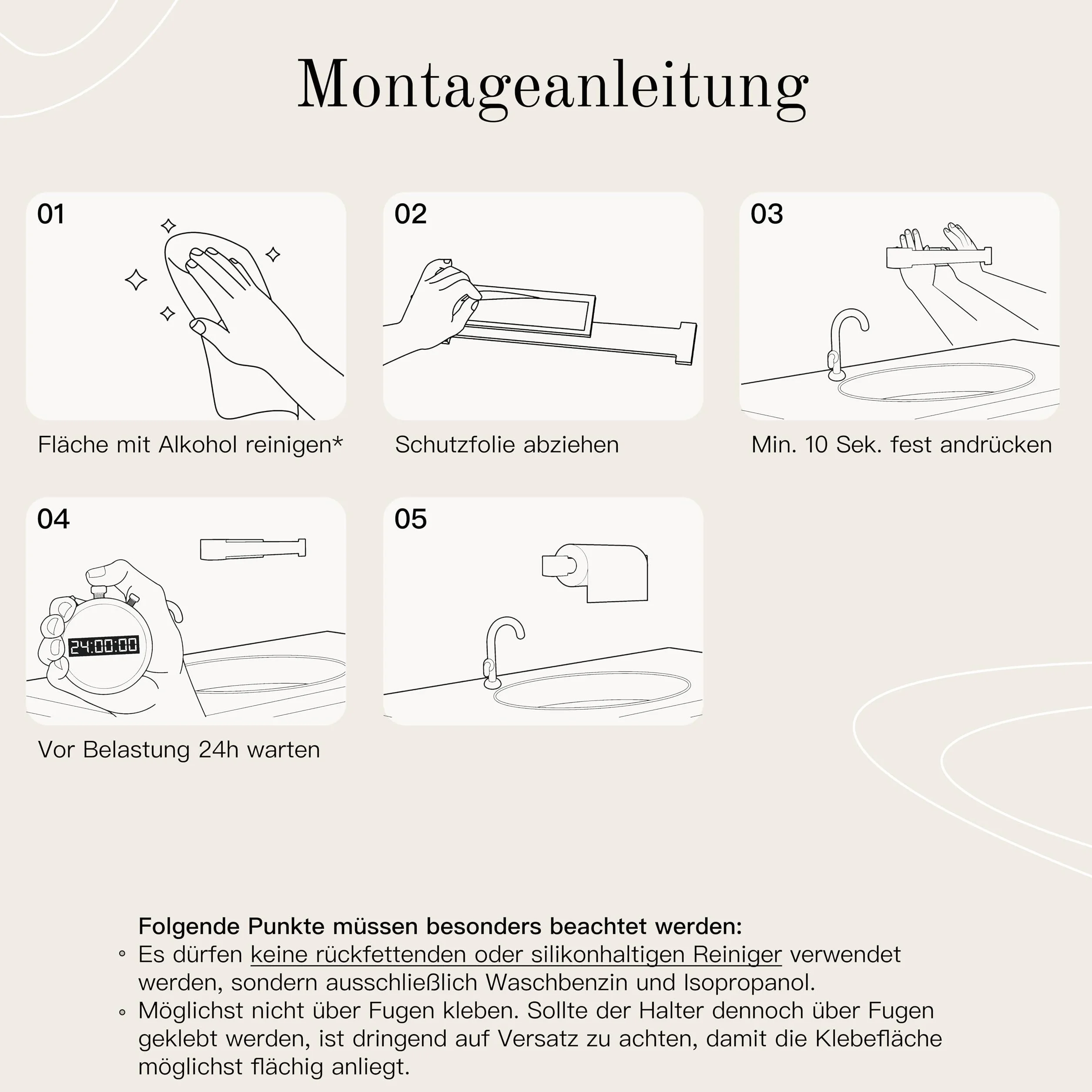 Hamburg Samoprzylepny uchwyt na rolkę kuchenną | Uchwyt na rolkę papieru kuchennego | Uchwyt na rolkę ścienną | Czarny uchwyt na papier kuchenny
