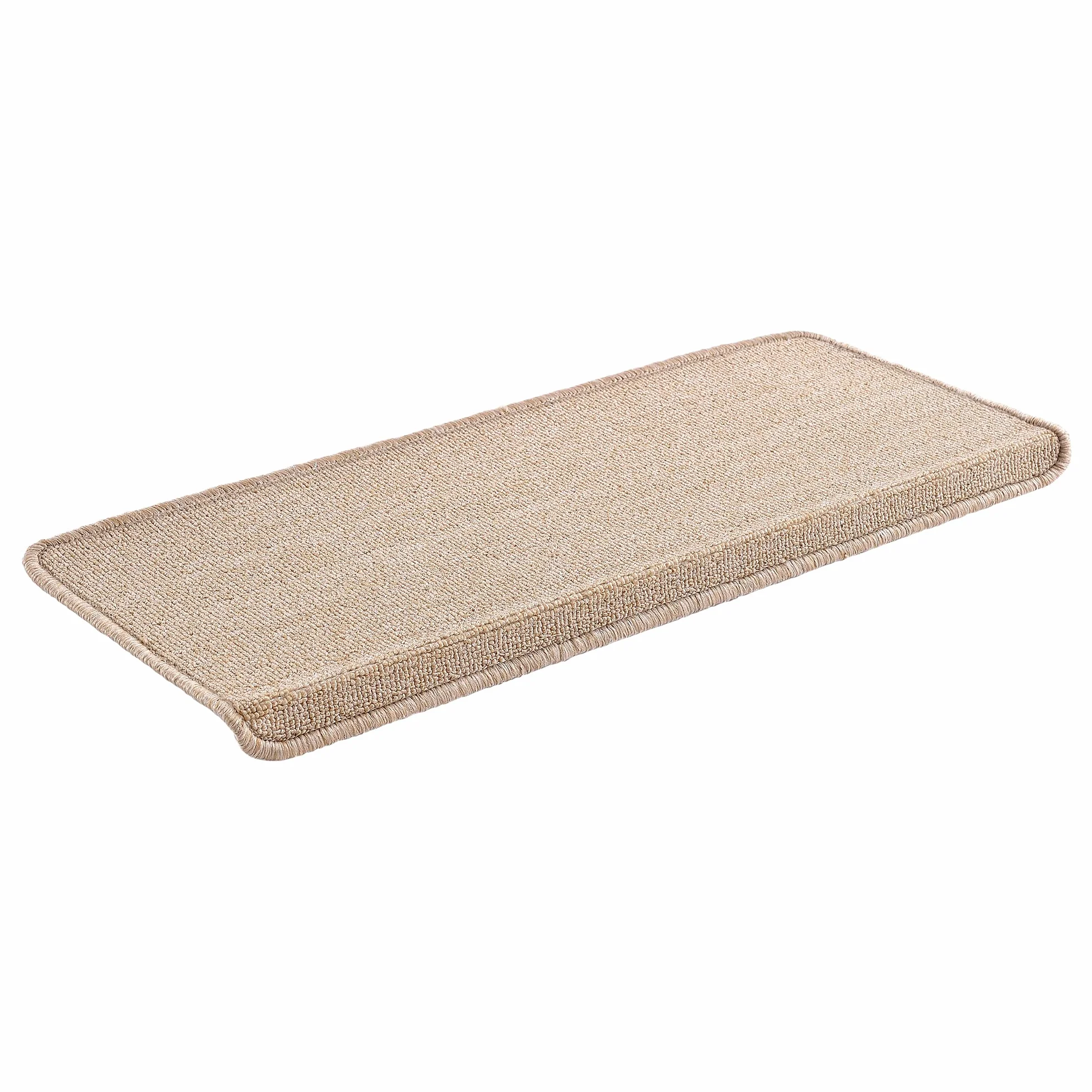 Maty na schody zestaw 15 sztuk 65x24 cm prostokątne samoprzylepne beżowe