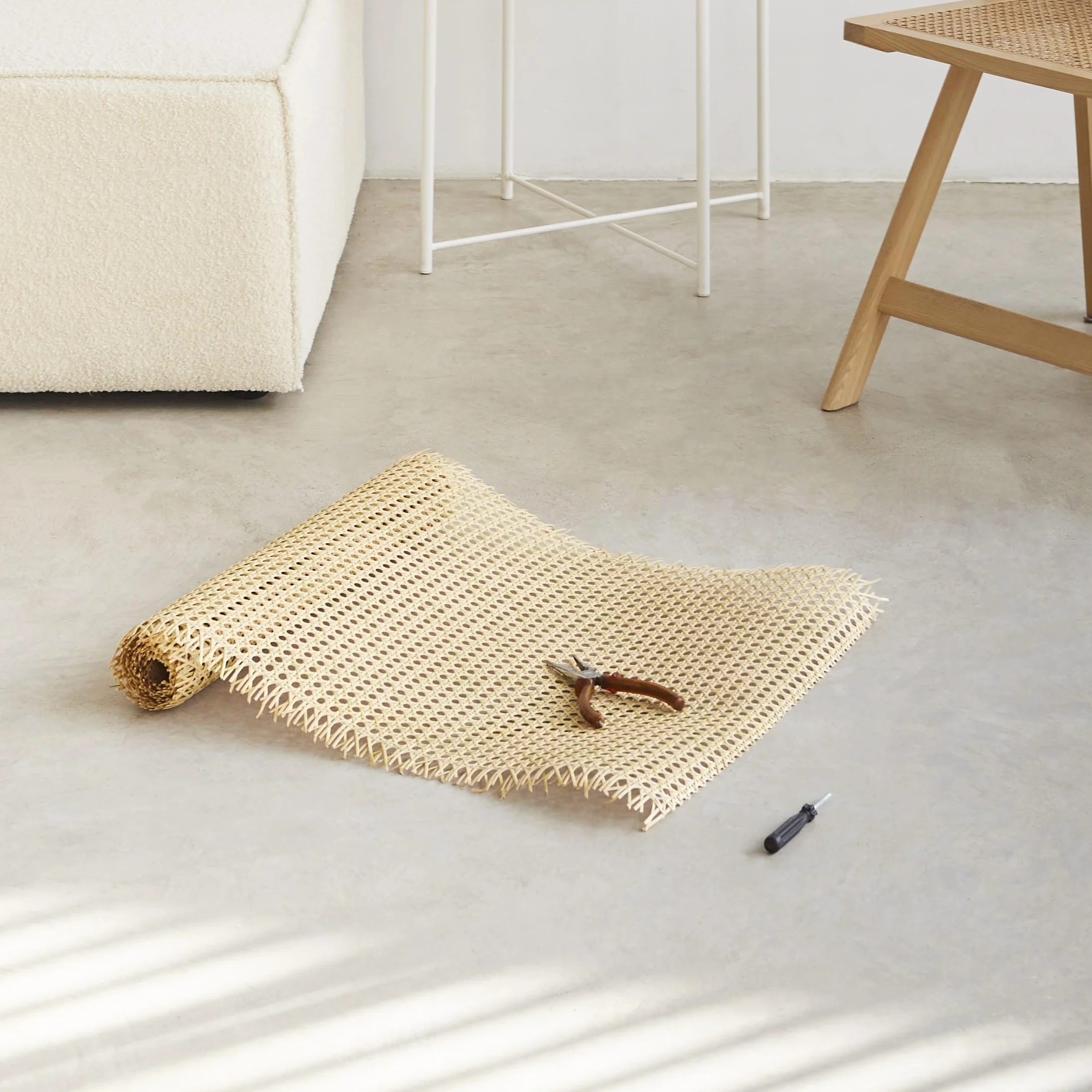 Rattanowa siatka pleciona 60 x 100 cm Natural Goods Berlin do projektów DIY