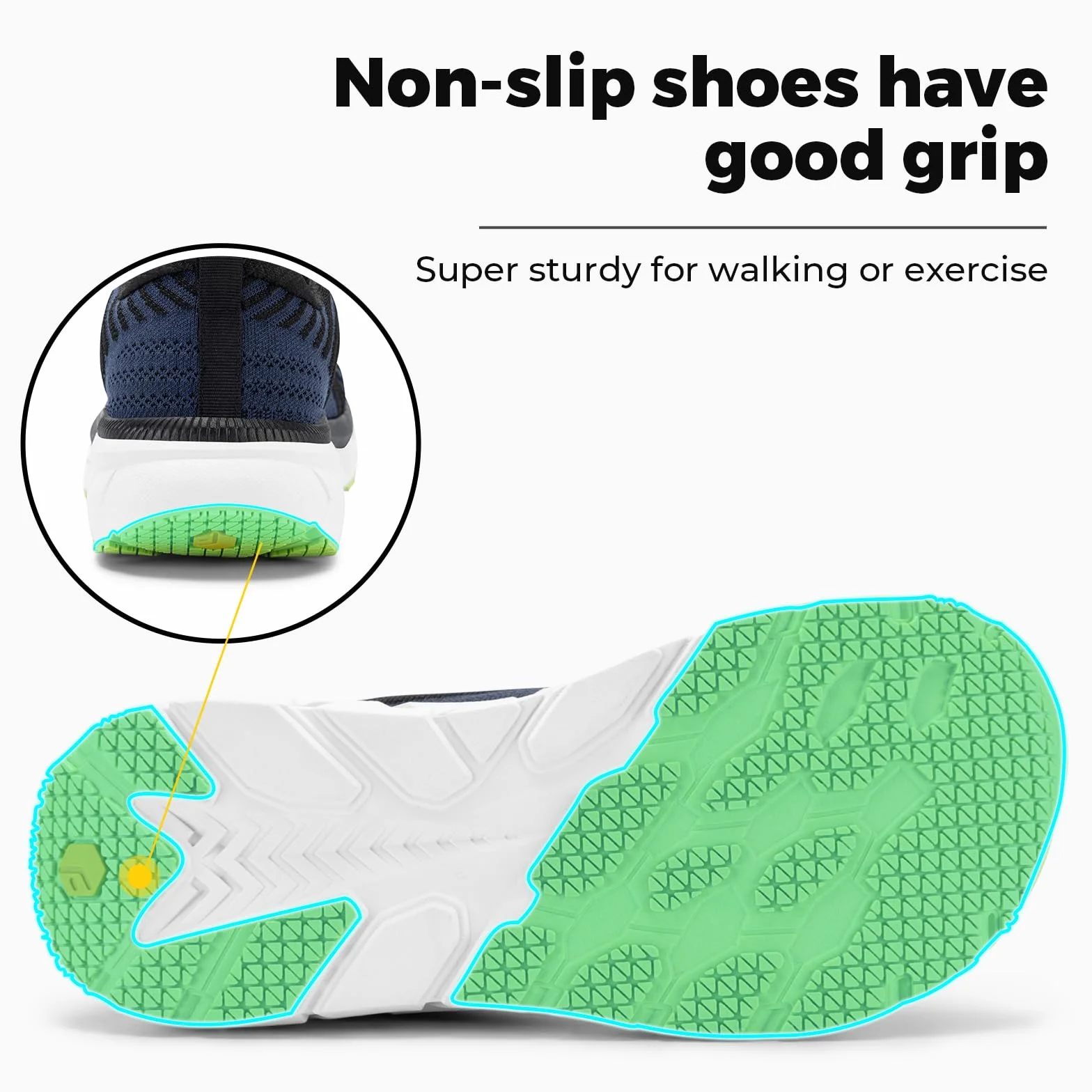 Fitville Extra Wide Buty Do Biegania Męskie Buty Do Biegania Amortyzowane Buty Sportowe Lekkie, Oddychające Trampki Tenisówki Fitness Buty Do Chodzenia V2