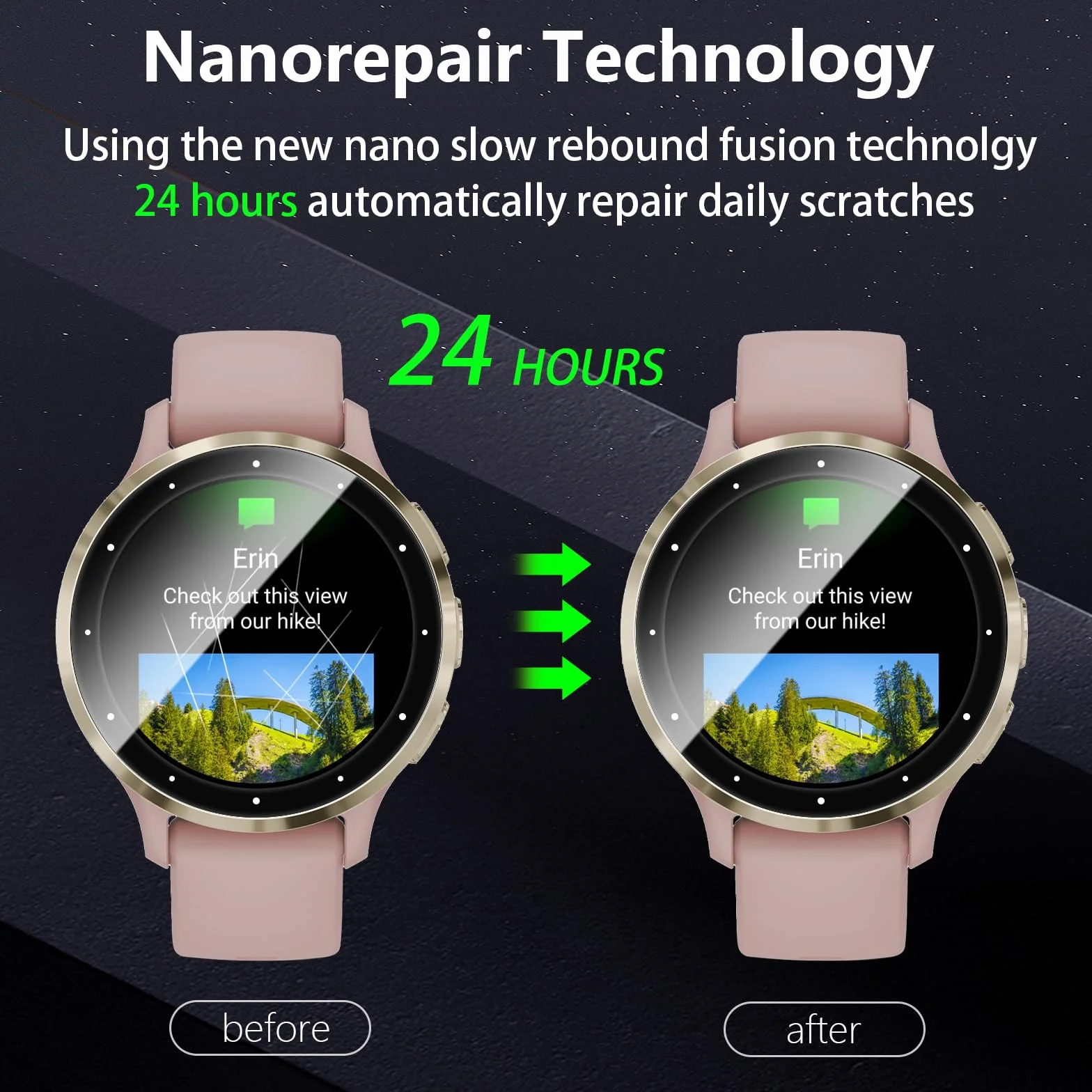 [4 sztuki] Folia ochronna kompatybilna z Garmin Venu 3S 41 mm, odporna na zarysowania HD TPU Soft Film, 3D Curved Full Cover Protective, bez pęcherzyków powietrza, nie pozostawia odcisków palców