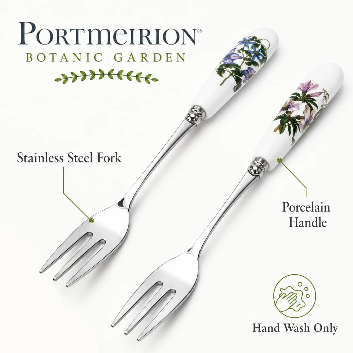 Portmeirion Widelec do ciasta 6-częściowy porcelana wielokolorowy