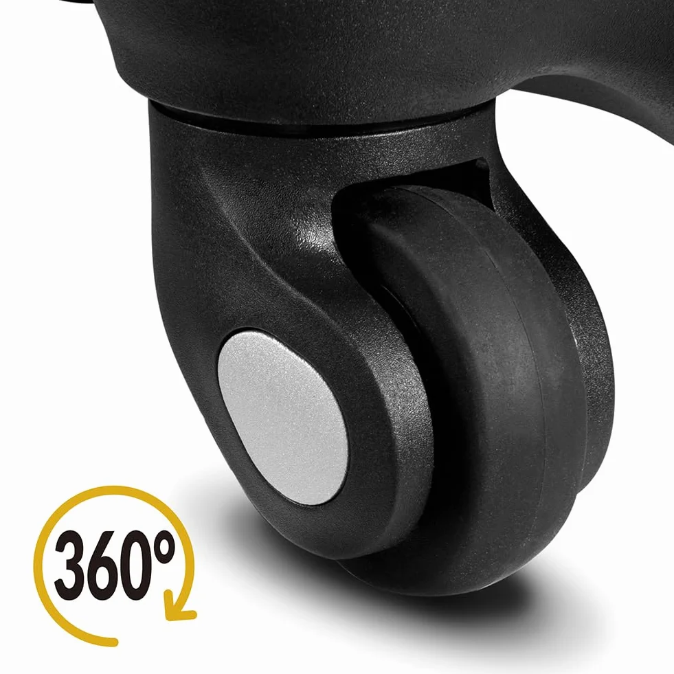 Zestaw 3 twardych walizek ABS, sztywne walizki M-L-XL teleskopowy uchwyt i 4 kółka Easy Roll, zamek szyfrowy, wytrzymały wózek podróżny, z bagażem podręcznym, 3 + 1 x różowy, Taglia Unica,