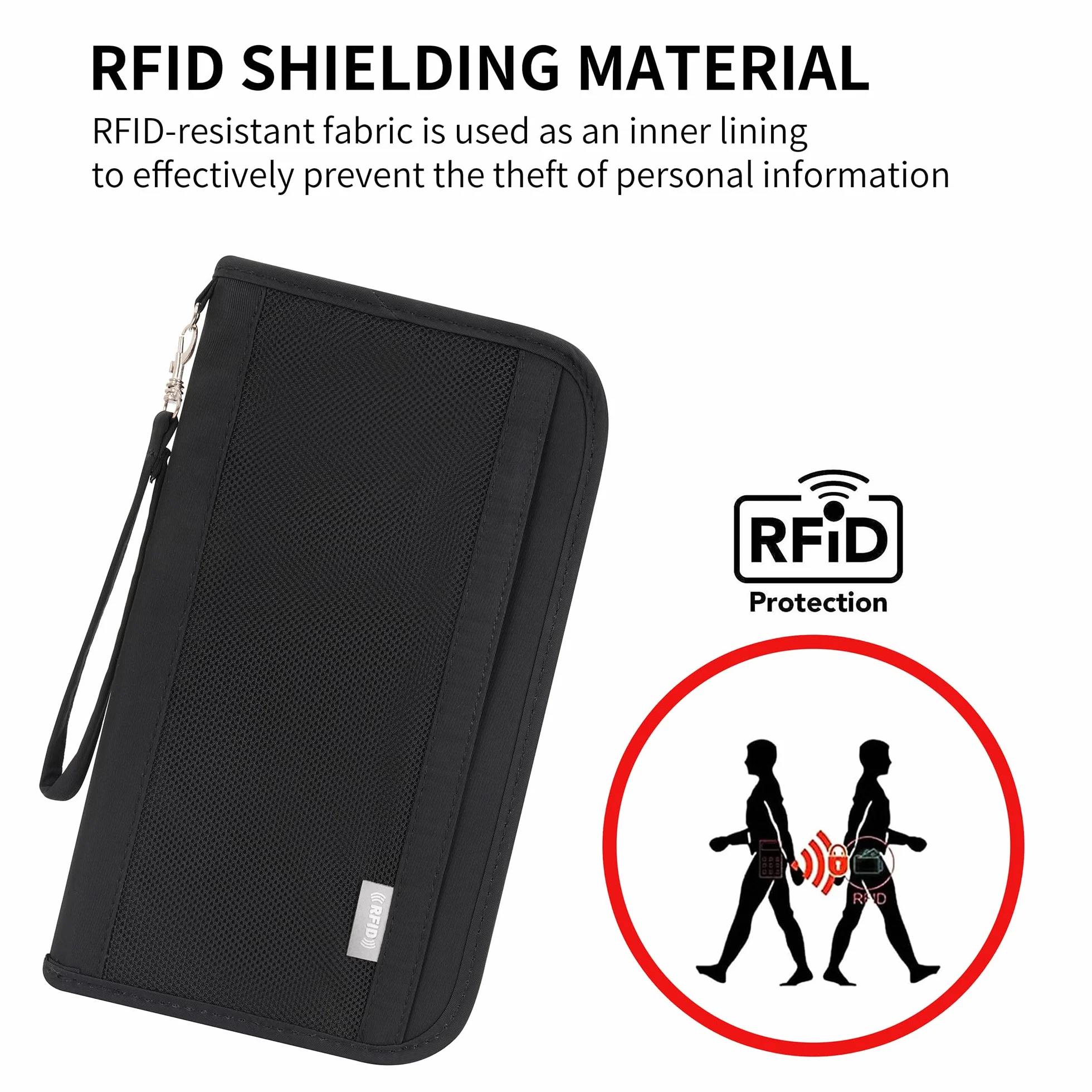 Etui na paszport z blokadą RFID, rodzinne, podróżne, wakacje, portfel, akcesoria, organizer na dokumenty, gotówkę, paszport, dowód osobisty, karty kredytowe, długopis, wodoodporny pokrowiec, niezbędne