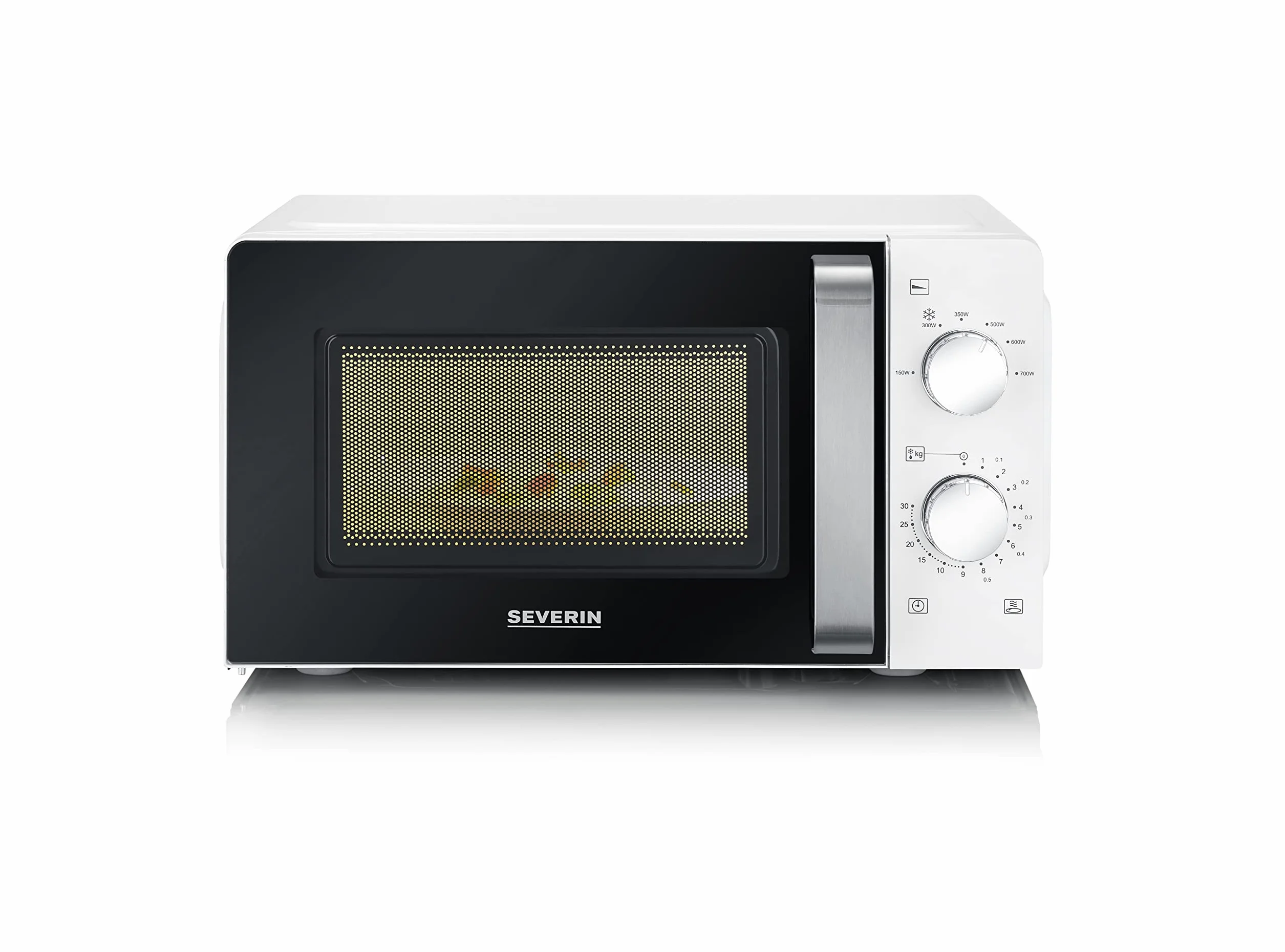 SEVERIN Kuchenka Mikrofalowa Analogowa 700W 17L z Obrotowym Talerzem