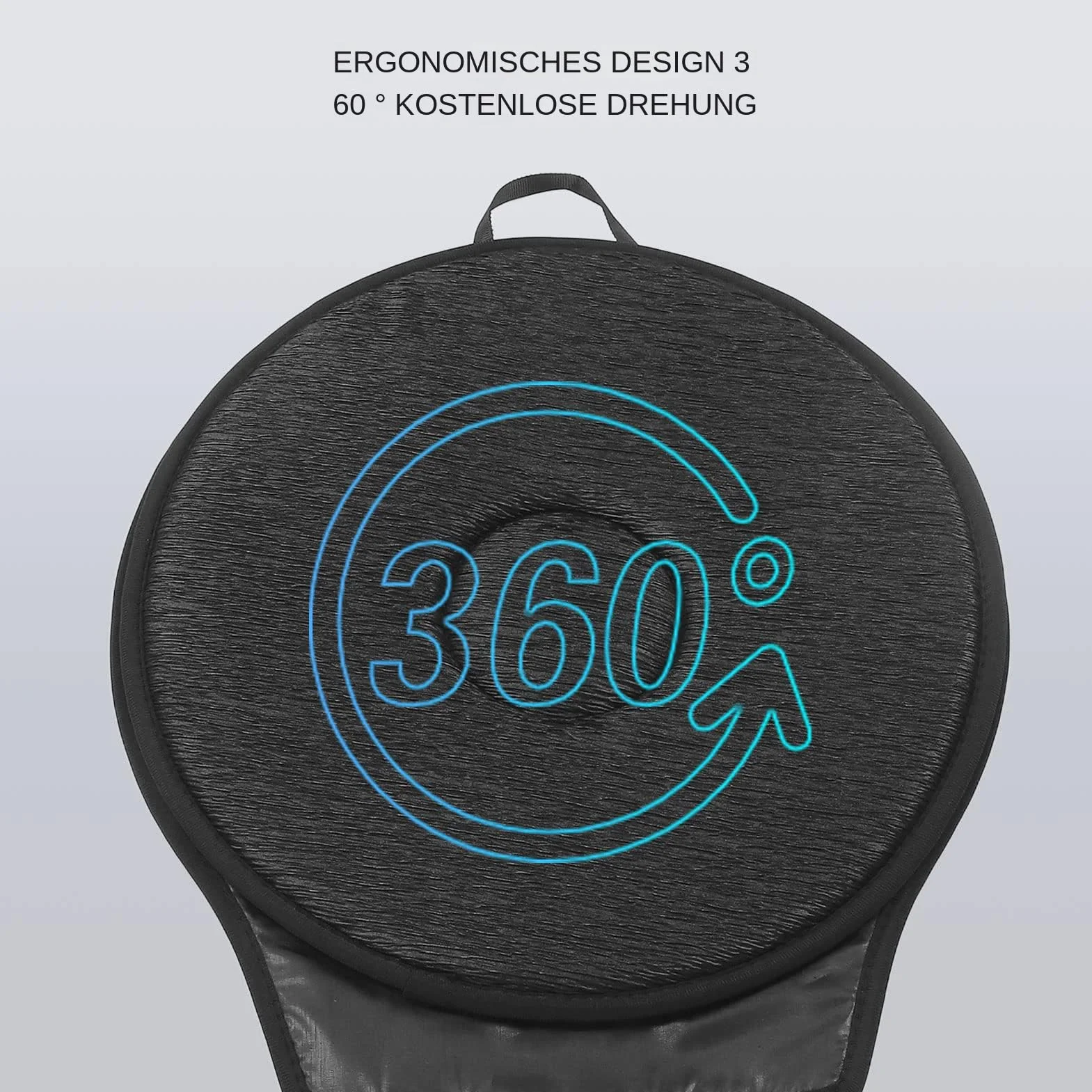 Generisch Poduszka na fotel samochodowy, obracana o 360°, poduszka antypoślizgowa do wózka inwalidzkiego, wielofunkcyjna, antypoślizgowa, obrotowa, dla seniorów, piankowa