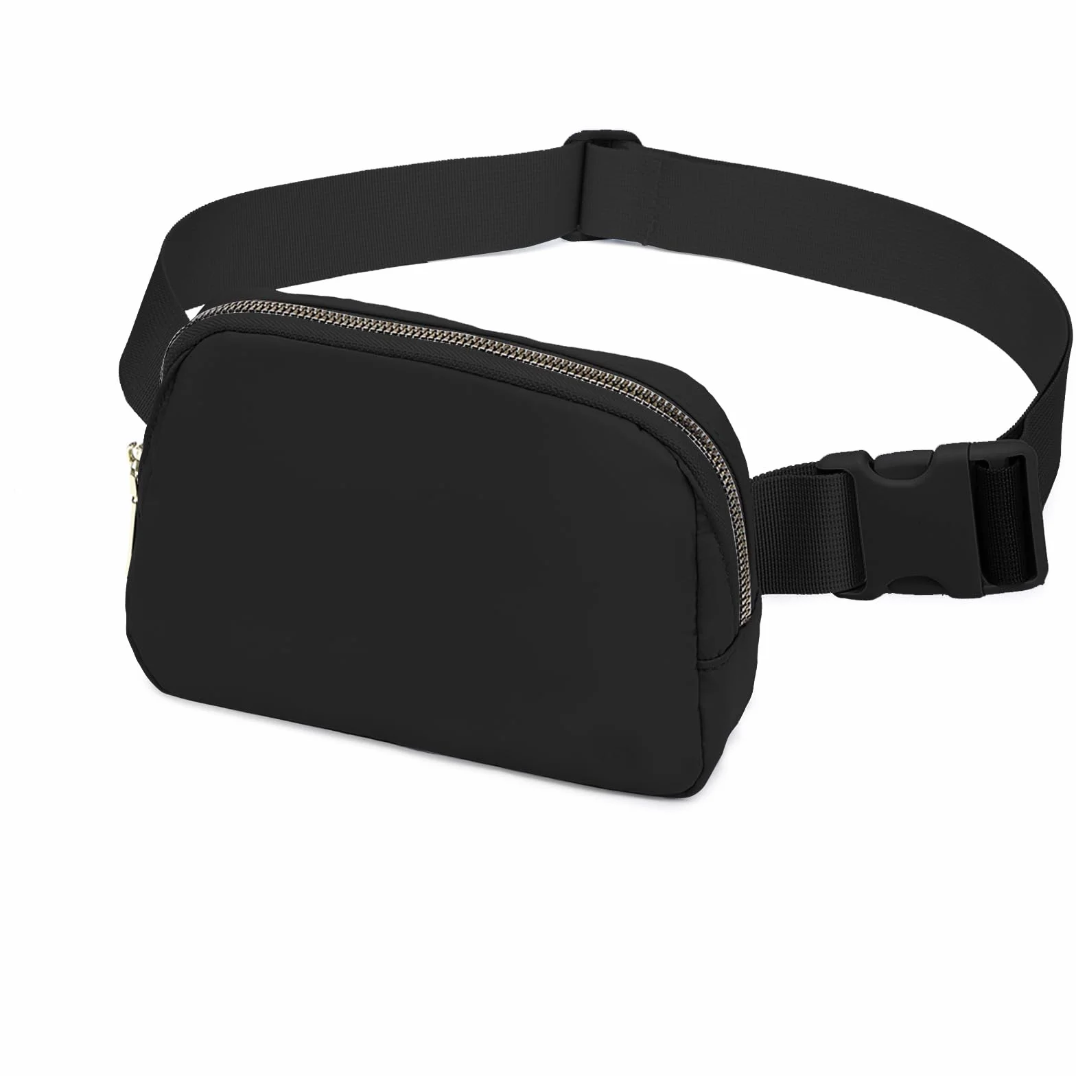 Miss Lulu Bum Bag dla kobiet Bumbag Fanny Pack modne saszetki na pas torby, Czarny, standard size, współczesny