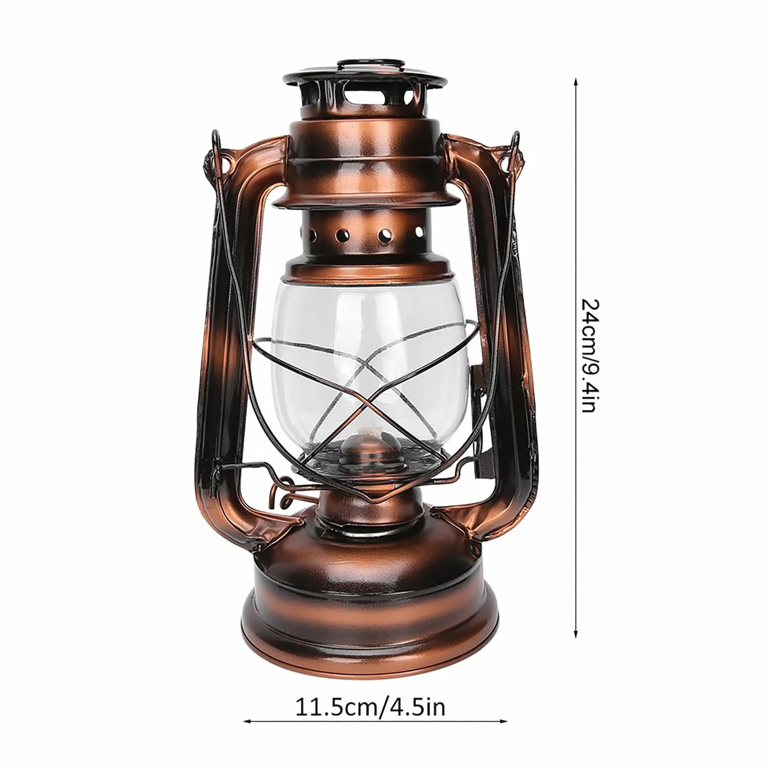 Fyearfly Lampa olejowa vintage Citronella do domu ogrodu kempingu