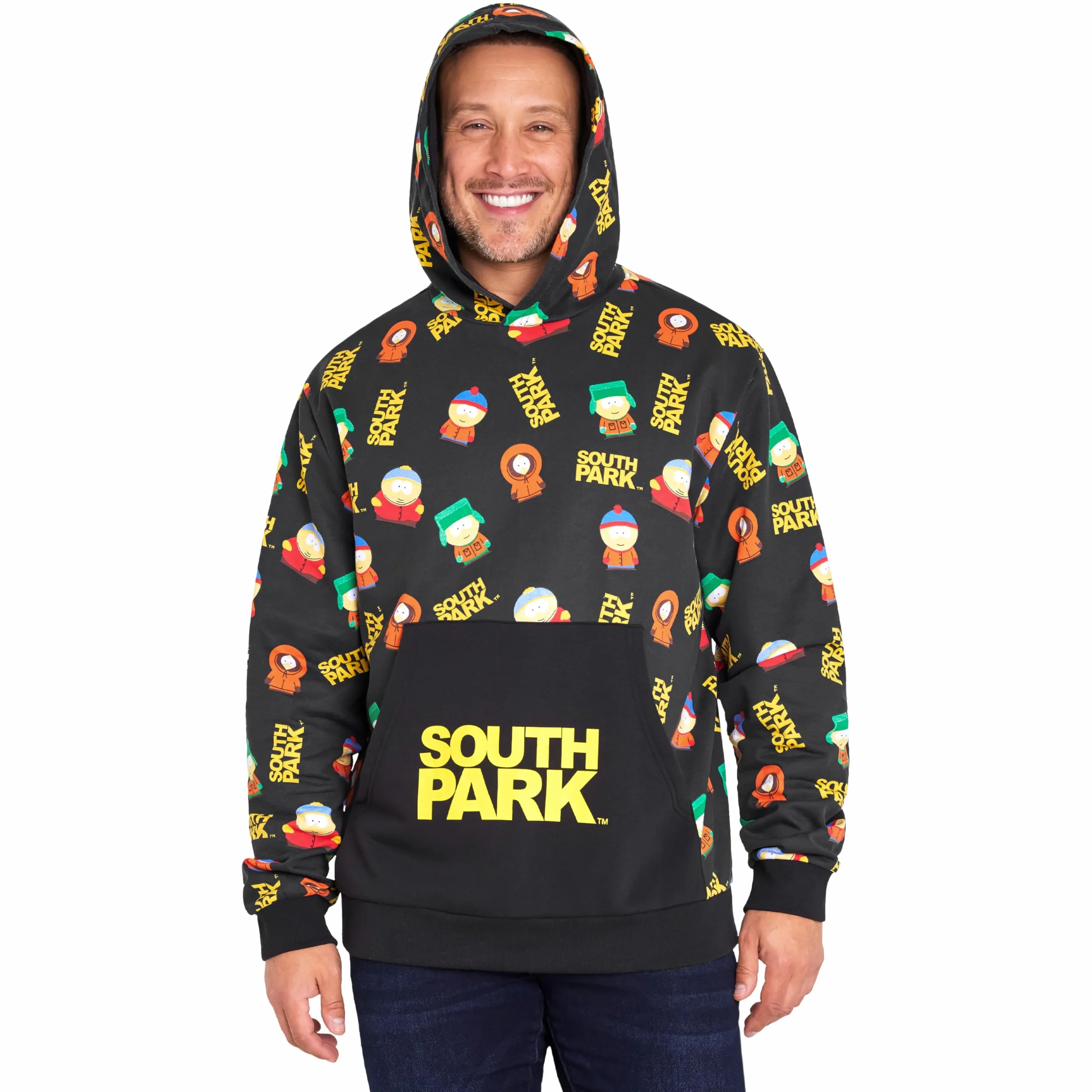 South Park Męska bluza z kapturem, wygodna stylowa bluza z kapturem - zabawne prezenty dla niego