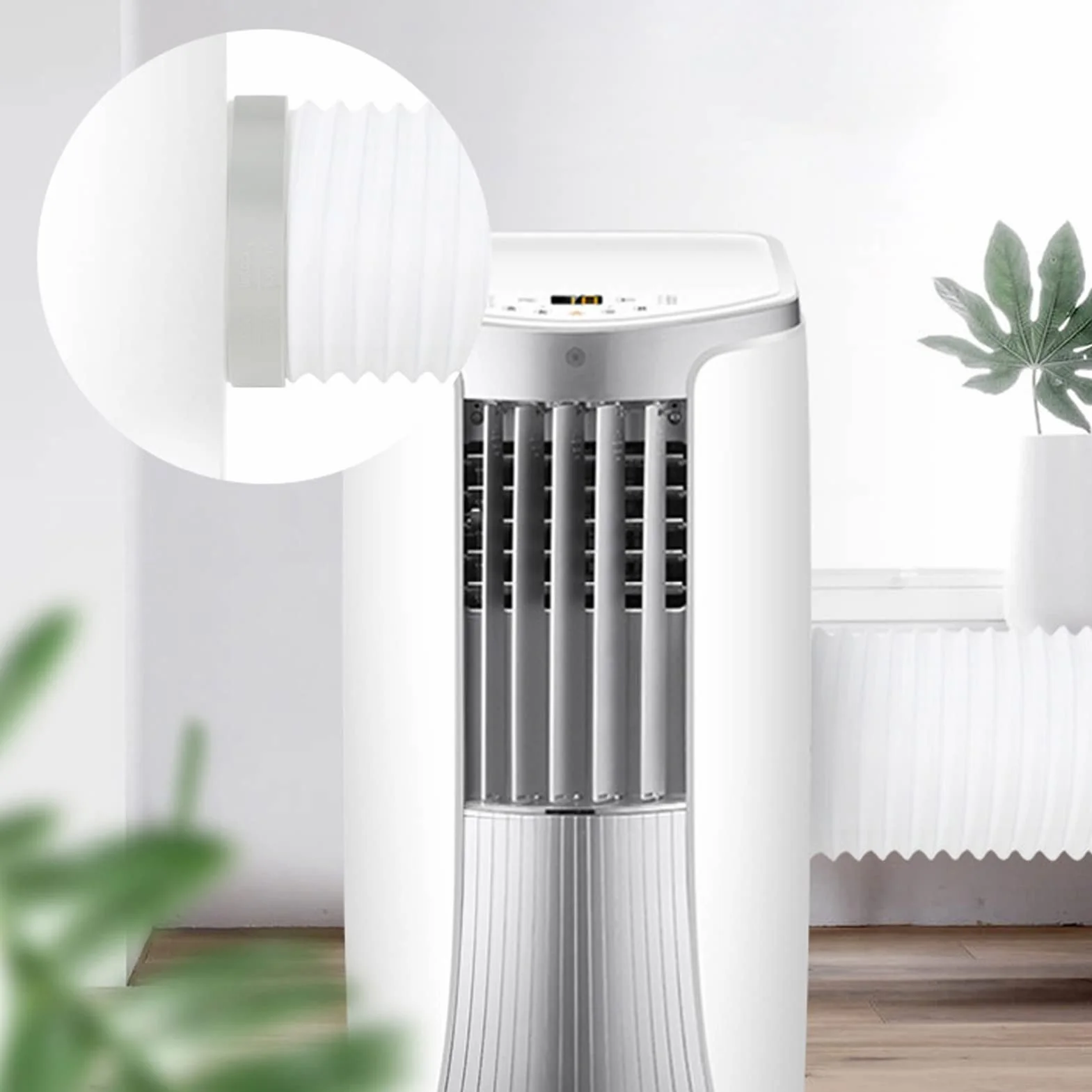 LBEC Złącze węża wydechowego klimatyzatora, adapter rurowy do klimatyzatora 150 mm do wymiany