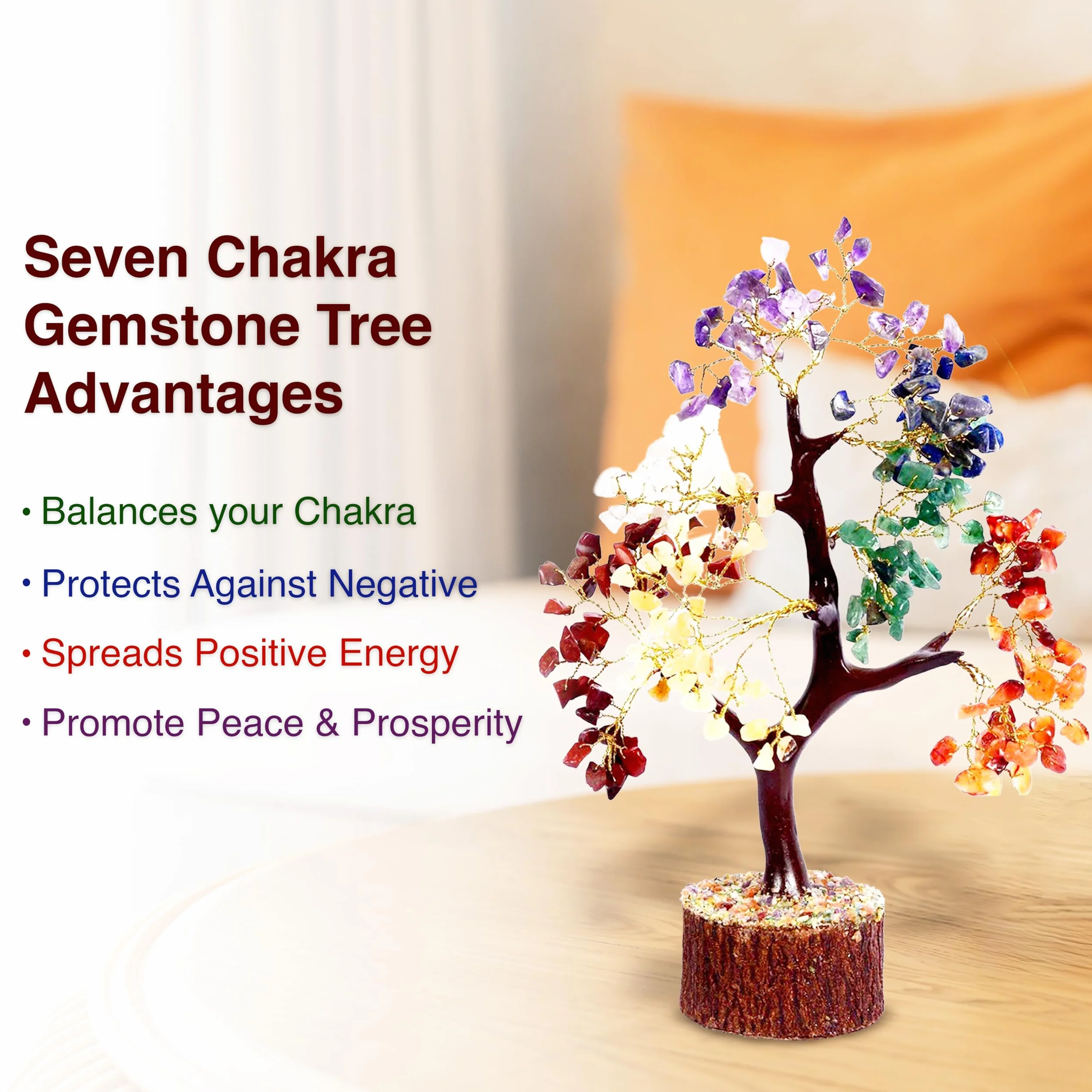 Wonder Care Naturalne kryształowe bonsai Reiki siedem czakr Feng Shui dekoracja domu