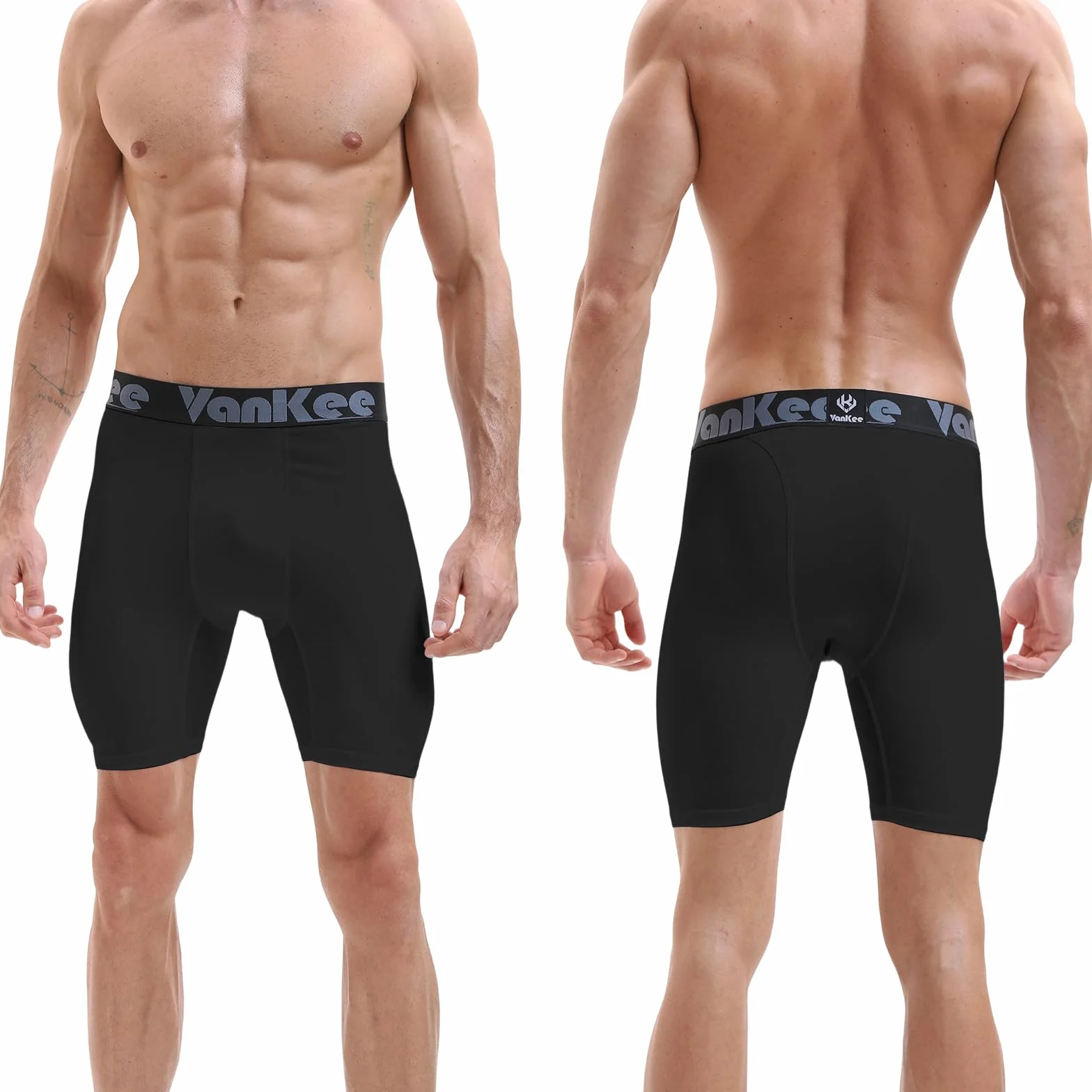 Męskie spodenki kompresyjne Sport Mesh Design Anti Chafing Wicking Fabric Quick Dry Base Layer Krótka bielizna sportowa do biegania Jazda na rowerze Trening Piłka nożna