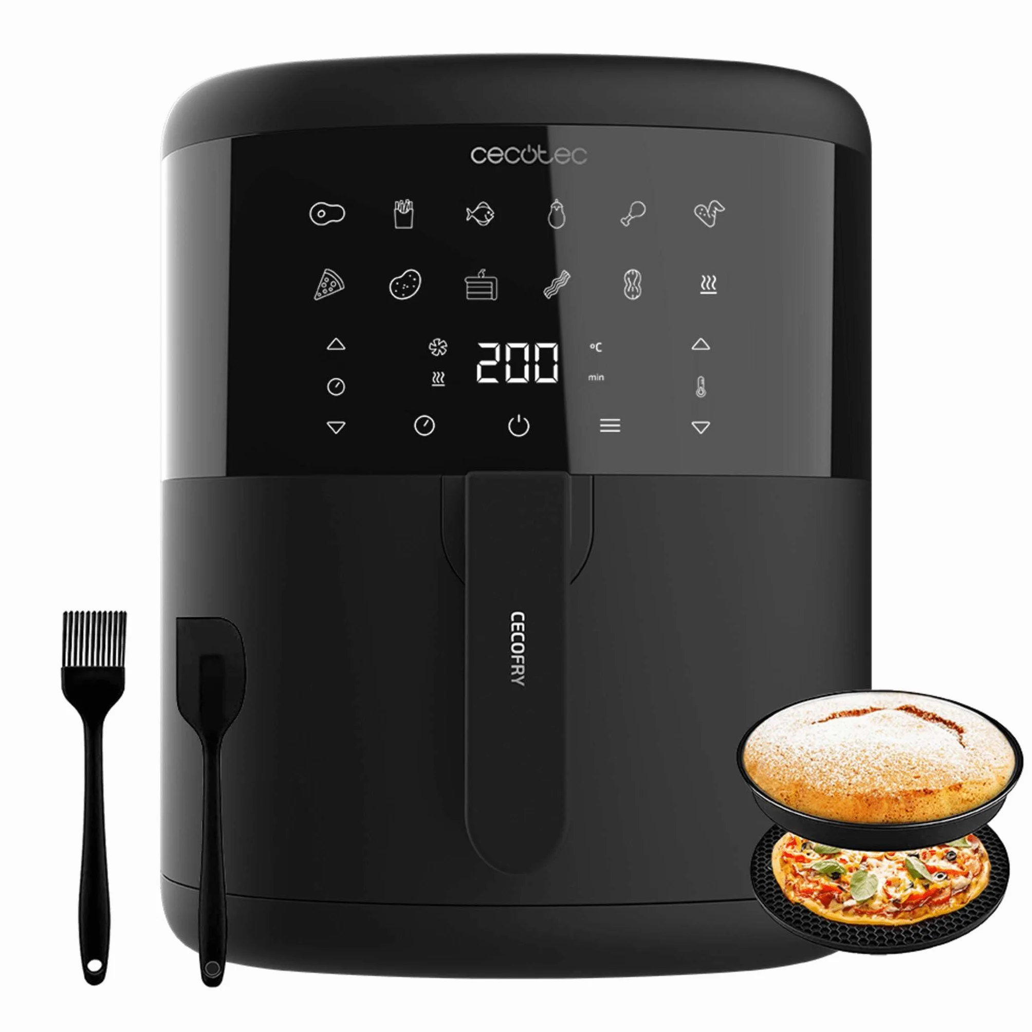 Cecotec Cecofry Bombastik 6000 Full Frytkownica Powietrzna, 6 l, Czarny
