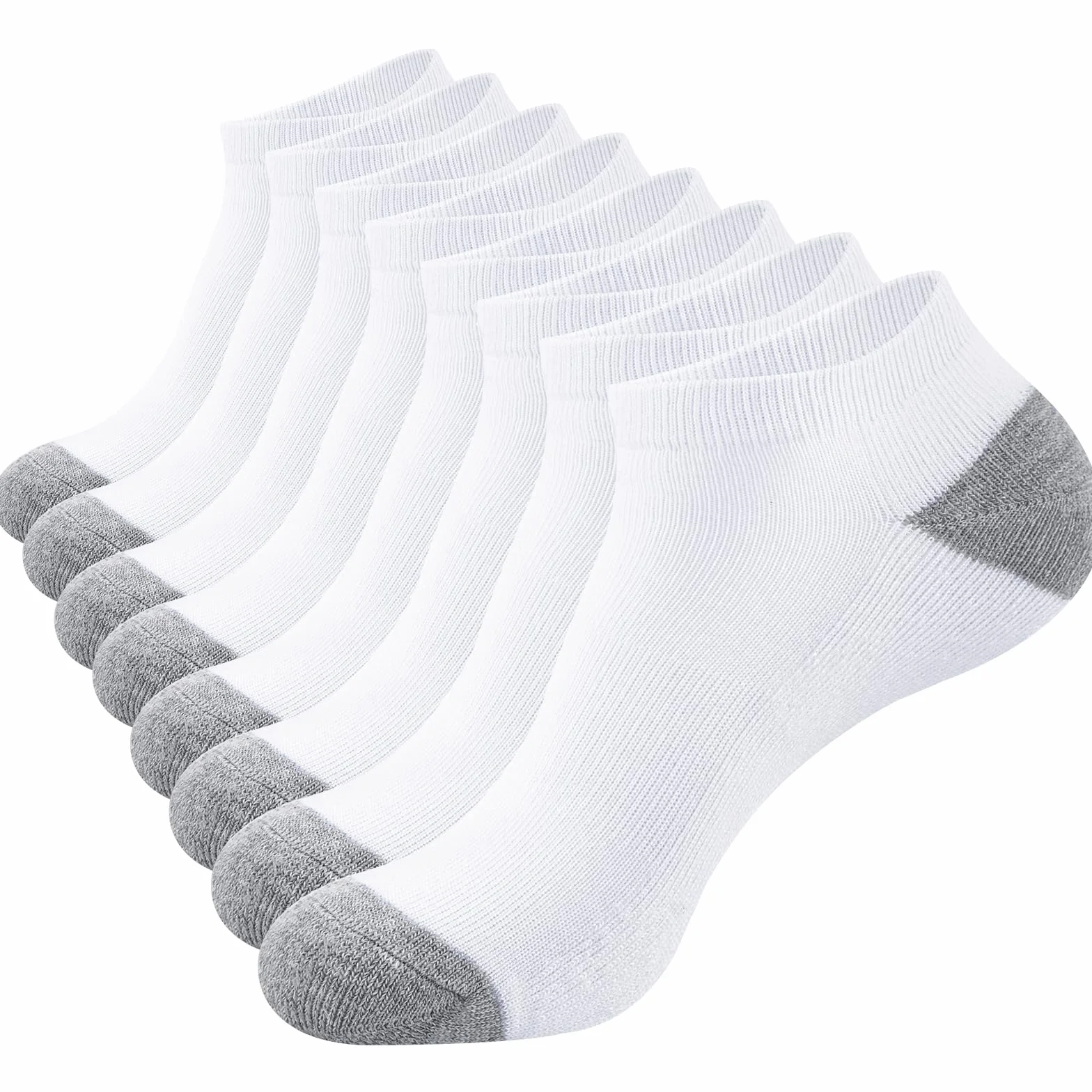 SockWaddles Skarpety do Biegania Męskie (8 Par), Oddychające Skarpetki Sportowe z Amortyzacją i Wsparciem Łuku Stopy