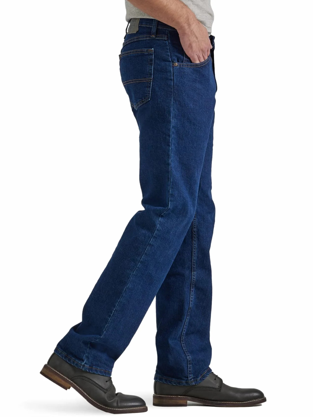 Wrangler Męskie klasyczne dżinsy z pięcioma kieszeniami o regularnym kroju z prostą nogawką