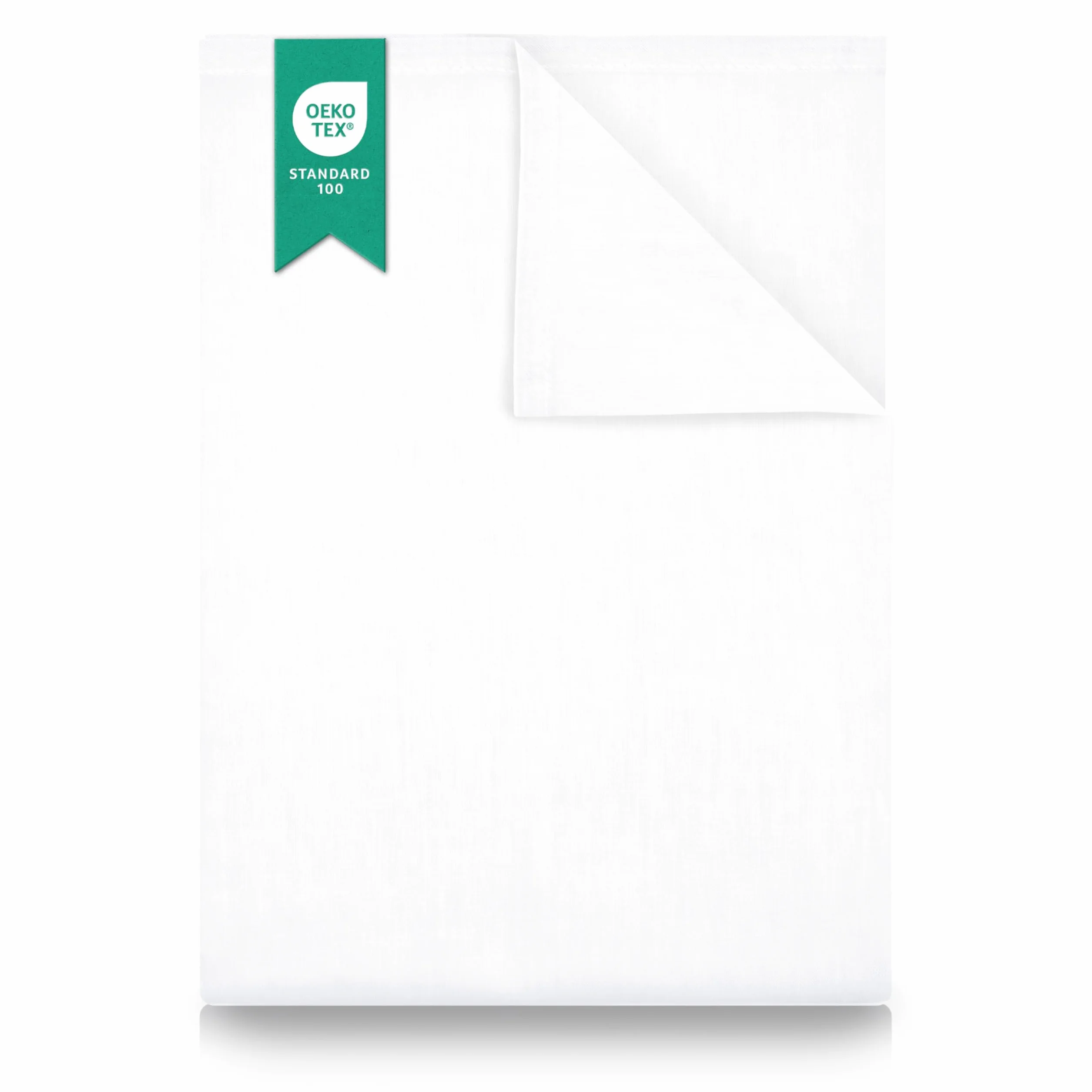 Green Mark Textilien Prześcieradło 100% Tkana Bawełna Białe 250 x 150 cm