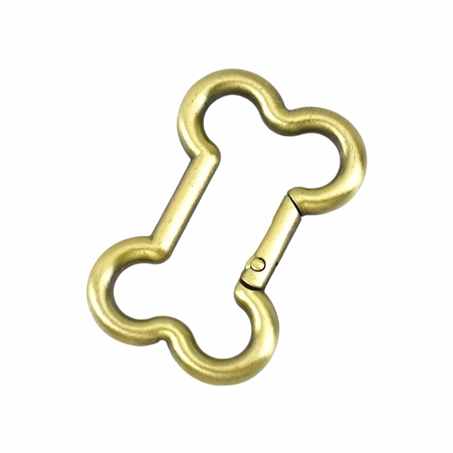 Klamry do torebek, 20 szt. Metalowa klamra z kością do zapięcia na pasek torby OD(Brass,38mm)