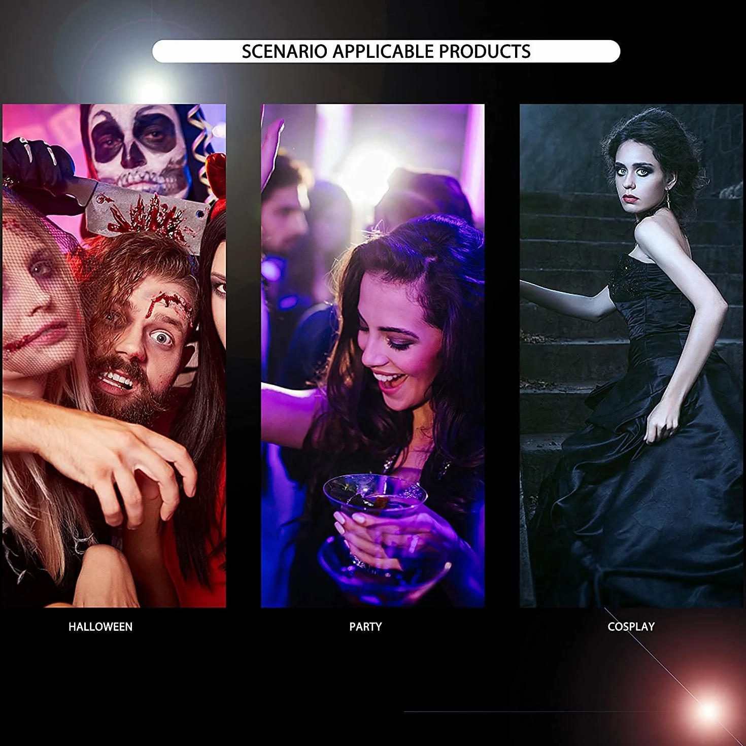 LOLIAS 3-5 sztuk PU czarny łańcuszek punkowa skórzana bransoletka z kolcami nitami punkowa bransoletka rockowa zestaw bransoletek dla mężczyzn i kobiet, regulowana bransoletka na Halloween, prezent na
