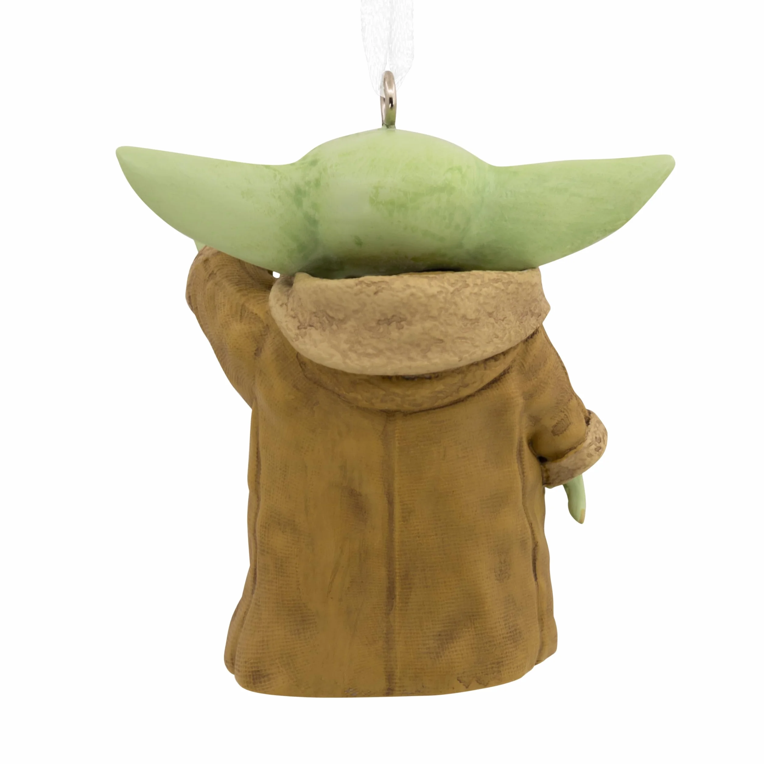 Hallmark Mandalorian Grogu wisząca ozdoba, dekoracja choinki z motywem Gwiezdnych Wojen, wisząca ozdoba z żywicy, świąteczna ozdoba wisząca, prezenty na Boże Narodzenie
