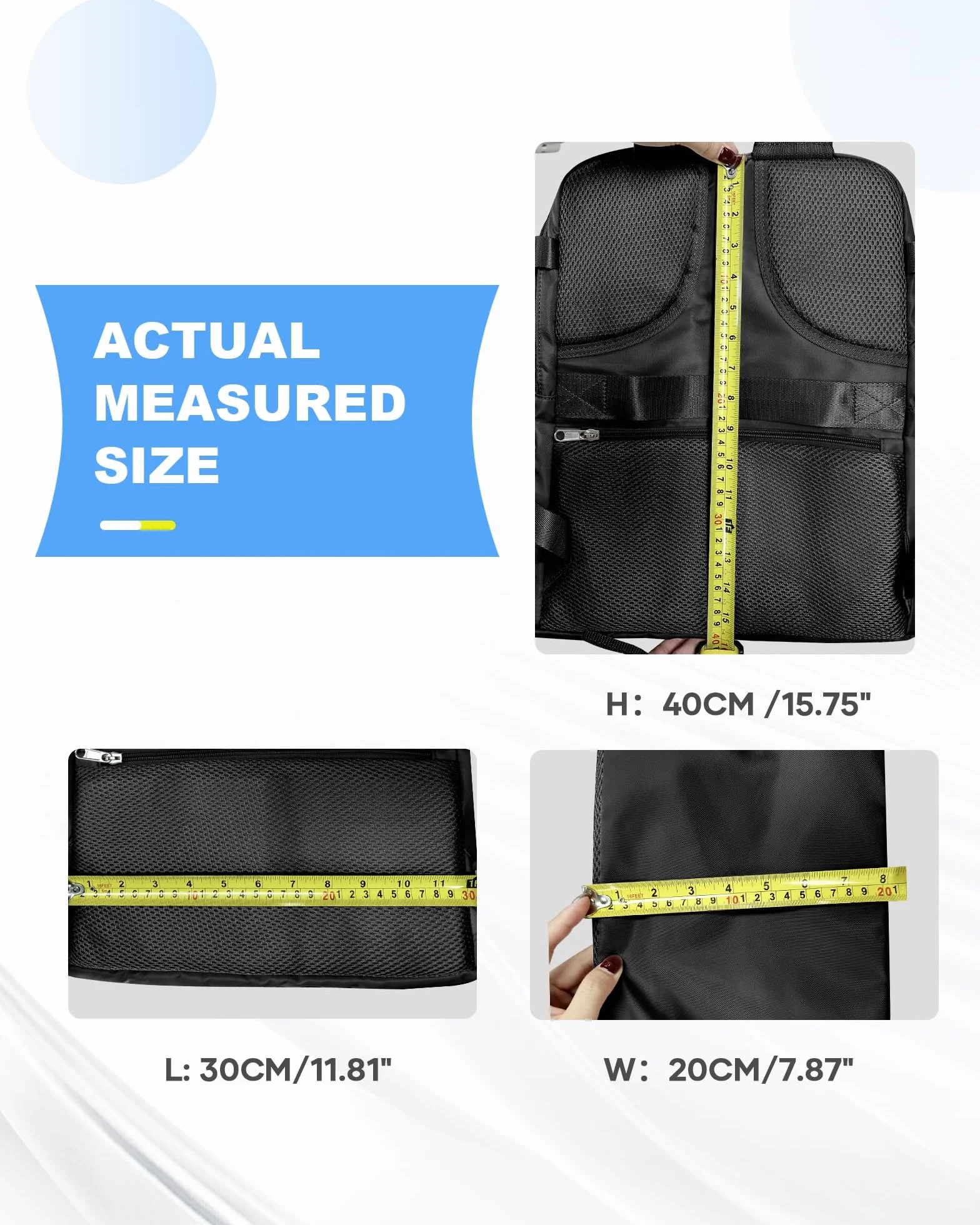 SZLX Duży Plecak Podróżny dla Kobiet, Ryanair 40x30x20 Plecak Wizz Air Cabin Bag Plecak Wodoodporny Plecak Biznesowy na Laptopa Podróżny dla Mężczyzn Bagaż Podręczny samolotowy z przegrodą na buty
