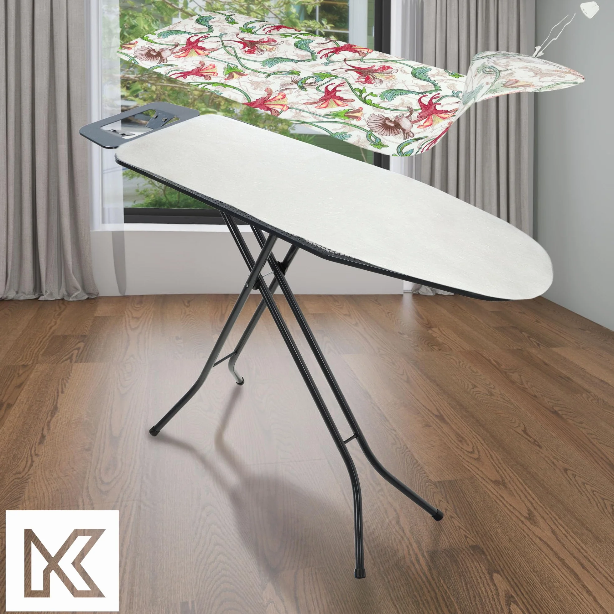 KADAX Gruba filcowa podkładka deska do prasować, wytrzymała wyściółka z filcu, zapewniająca komfort prasowania (148 x 52 cm)