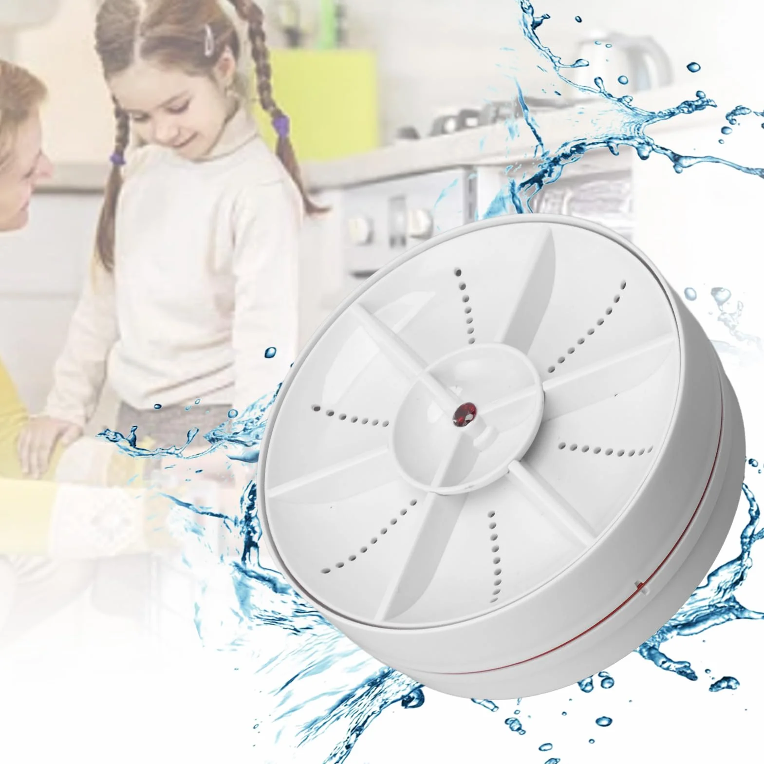 Mini zmywarka do naczyń owocowych 18W różowa