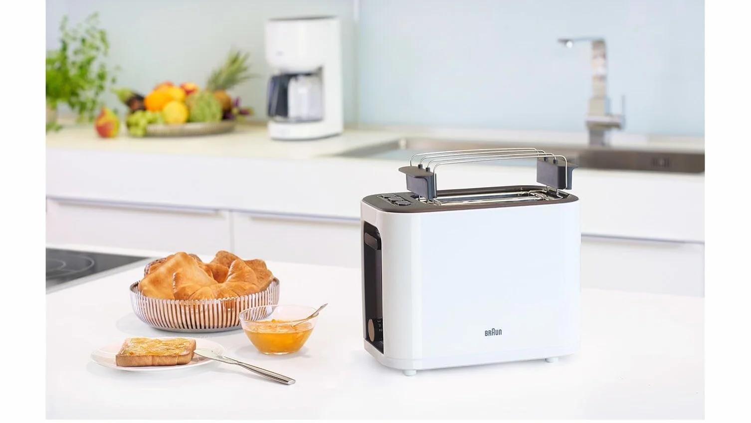 Braun Household HT 3010 WH toster podwójny otwór 7 stopni opiekania biały