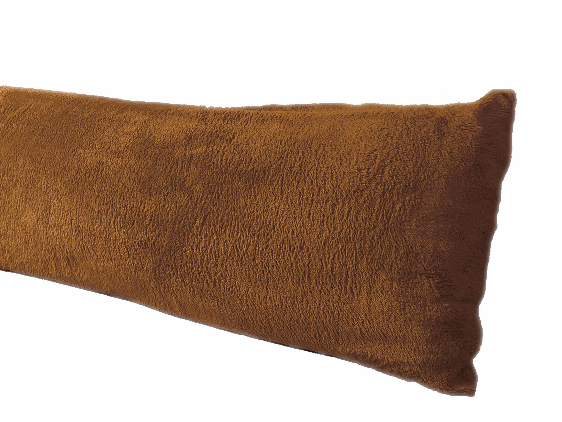 Truworth Poszewka na poduszkę do ciała Sherpa mikroplusz 50 x 137 cm zamek błyskawiczny karmel