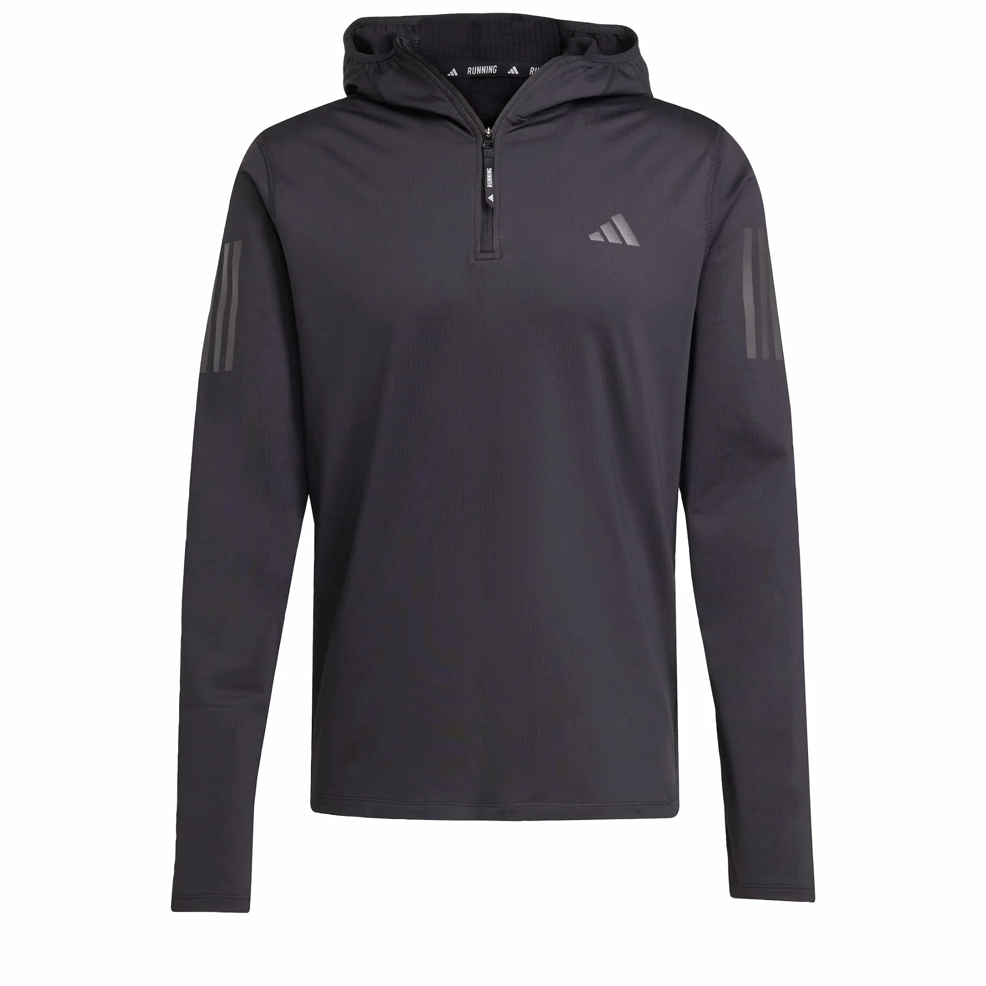 adidas Mężczyźni Own the Run Winterized Hooded Half-Zip, Black, L
