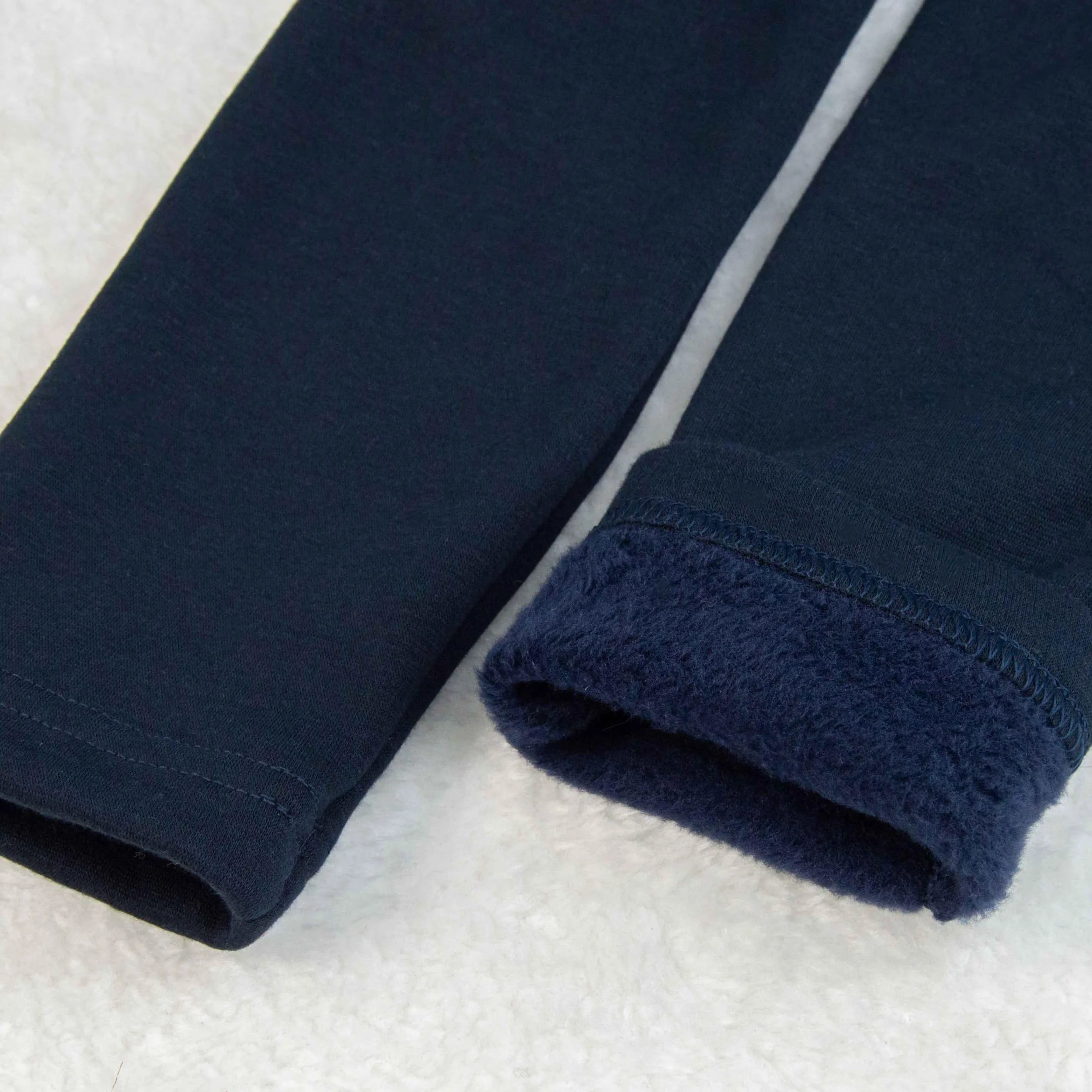 2-pak Legginsy Dziewczęce Thermo – Legginsy Zimowe – Termiczne – Podszyte Polarem – z Dodatkiem Bawełny – Dwa Kolory w Paczce – Ciepłe – Elastyczne