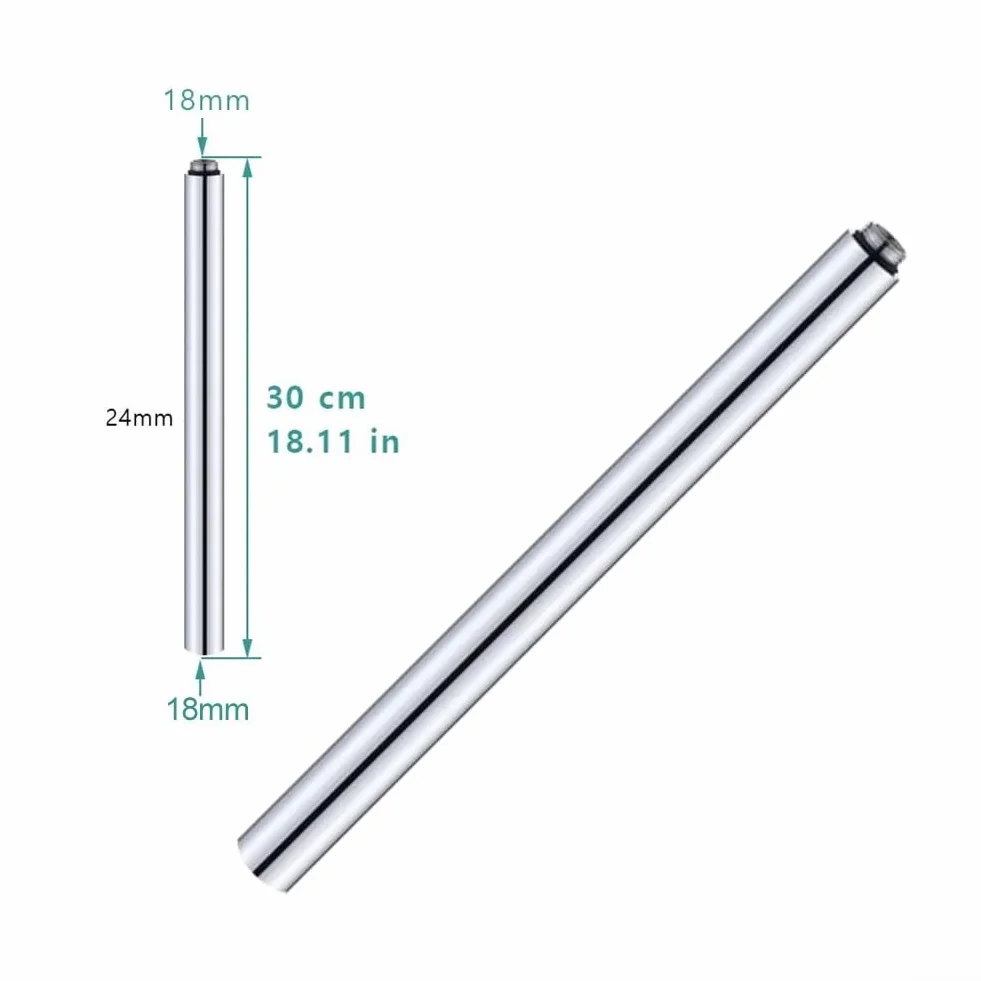 Przedłużacz prysznicowy ze stali nierdzewnej 30 cm chrom