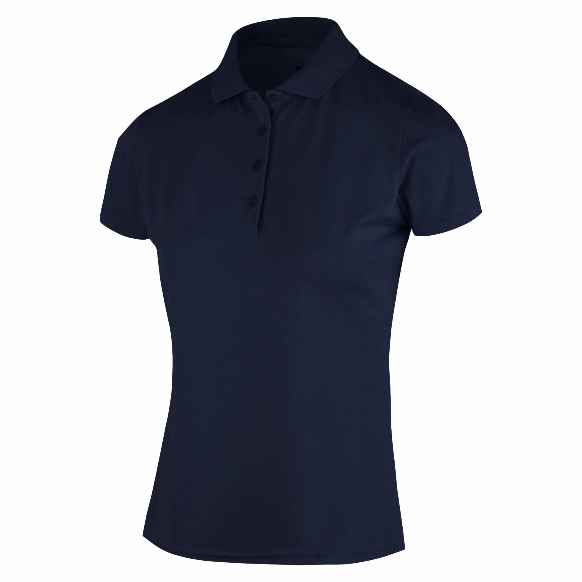 Island Green Damska IGTS1851 Golf Essentials damska wygodne dopasowanie rozciągliwa oddychająca golf sporty Micro Pique koszulka polo, granatowa, 36 EU