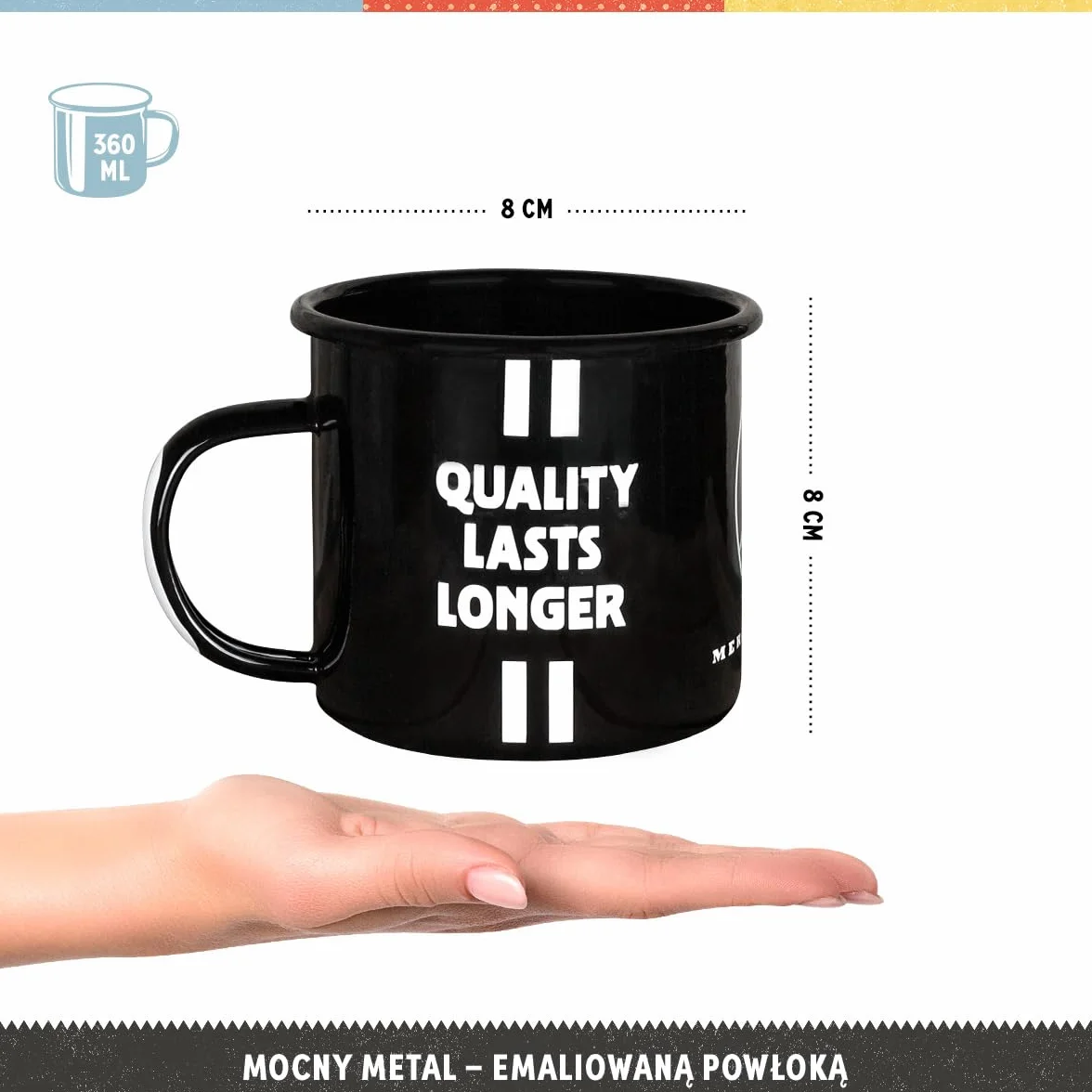 Nostalgic-Art Retro kubek emaliowany 360 ml Daimler Truck Drivers Only Oficjalny produkt licencjonowany