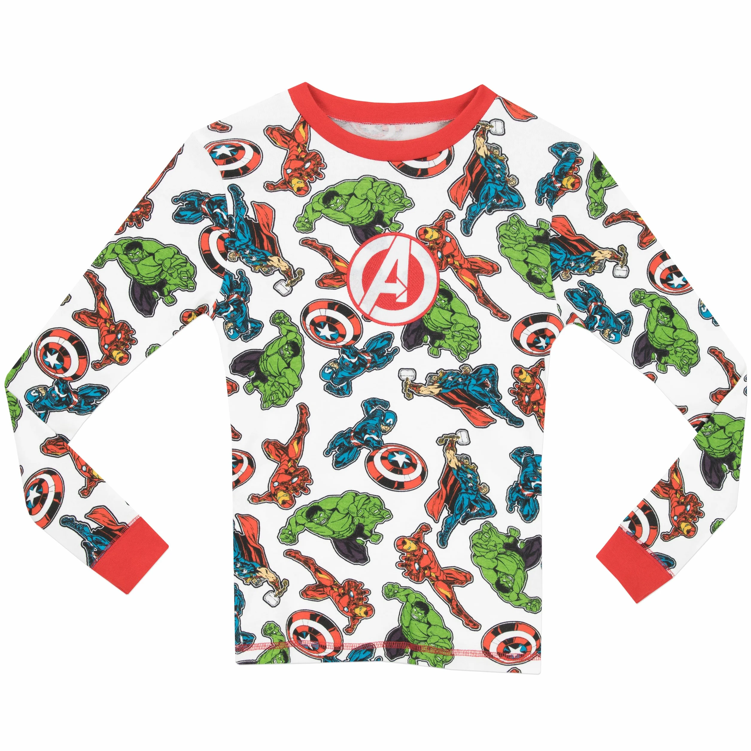 Avengers Marvel Zestaw piżam chłopięcych, dobrze dopasowany