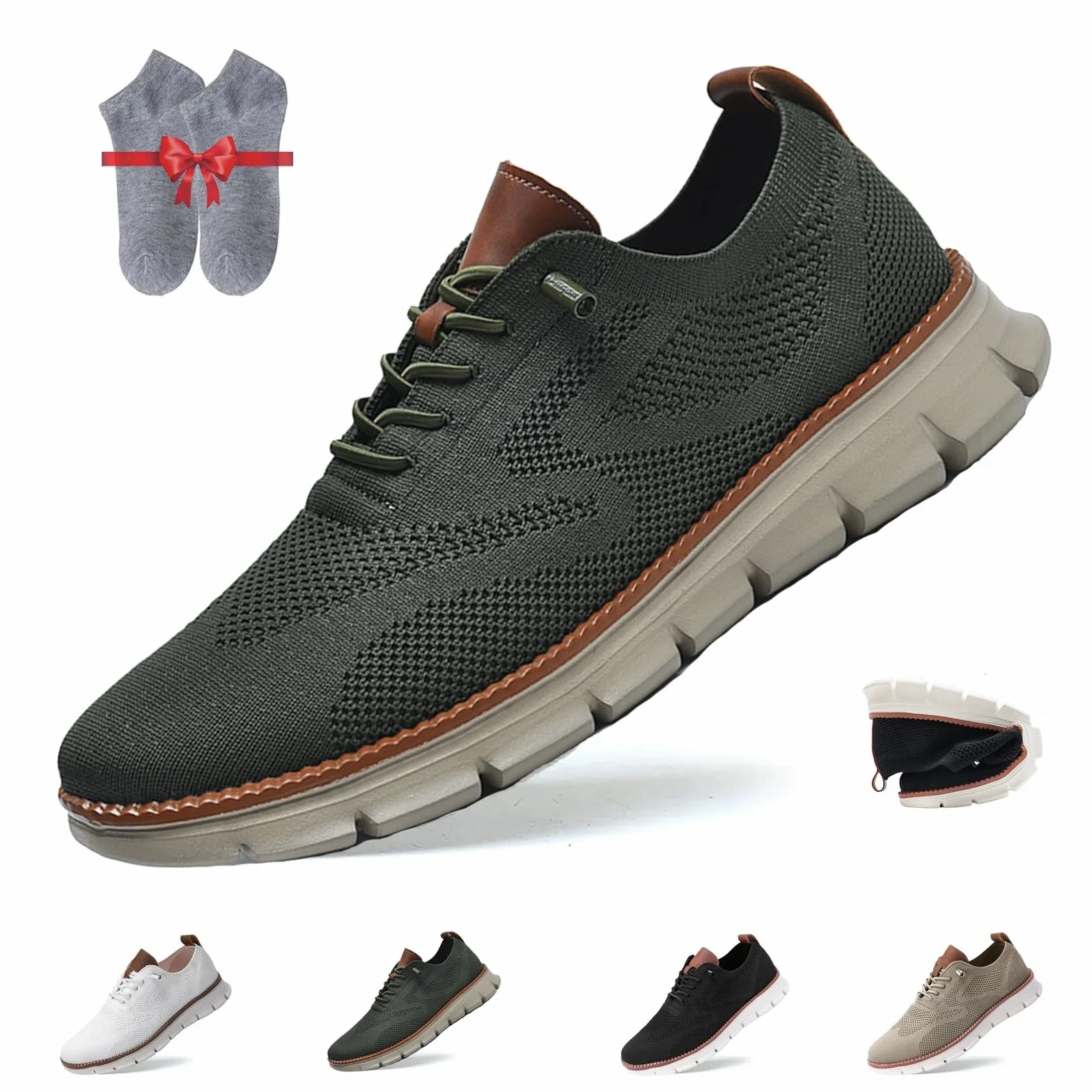 Męskie buty Wearbreeze, bardzo wygodne miejskie buty ortopedyczne, miejskie buty Breeze męskie, oddychające buty do chodzenia na co dzień z siateczki