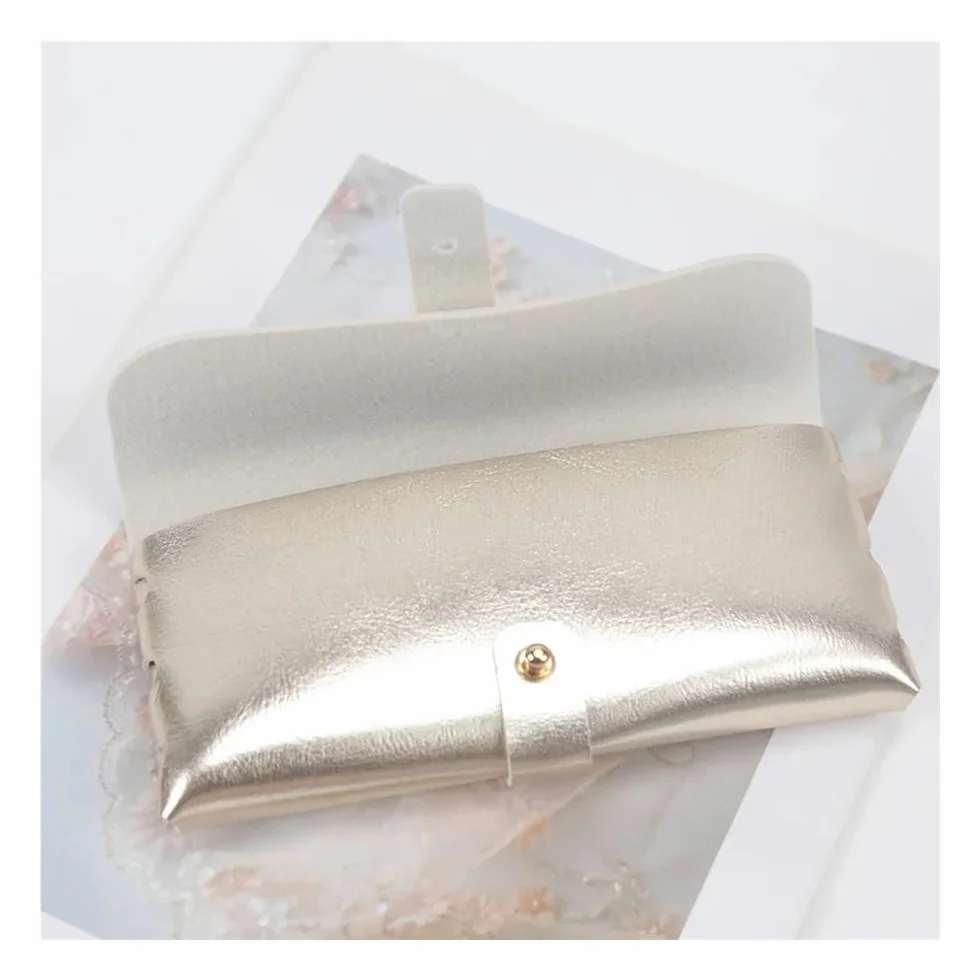 2/6/8 SZTUK Moda Kobiety PU Skórzane Okulary Torba Okulary Do Czytania Okulary Ochronne Etui Etui Etui Ochronne Akcesoria (Biały, 8 SZTUK), biały, rozmiar uniwersalny