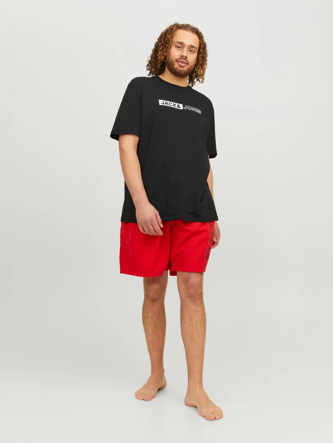 JACK & JONES Szorty kąpielowe Mężczyźni Jpstfiji Jjswim Splicelogo Ly Sn Ps