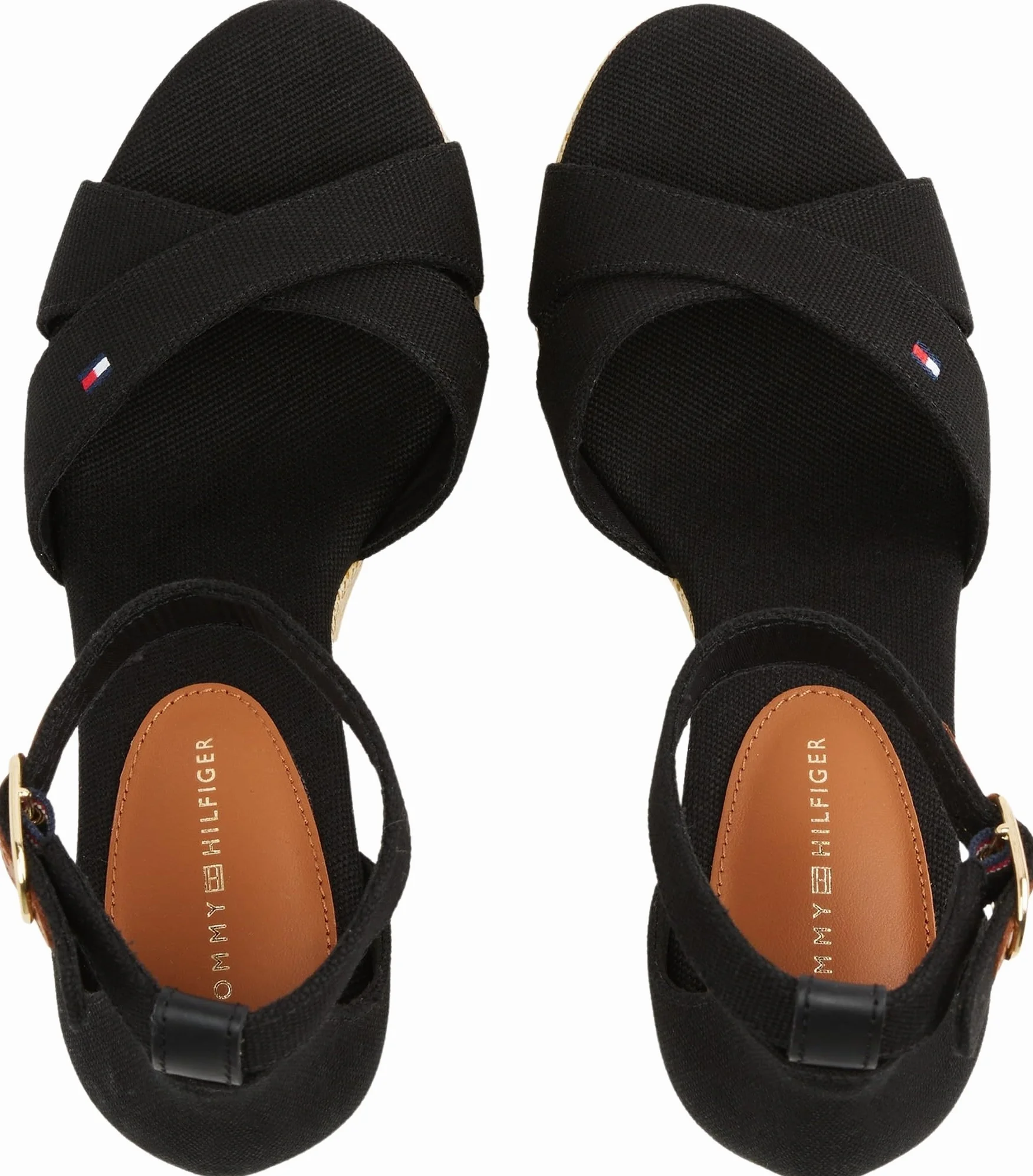 Tommy Hilfiger Kobiety Flag High Wedge Espad CrisscrossEspadryle na koturnie