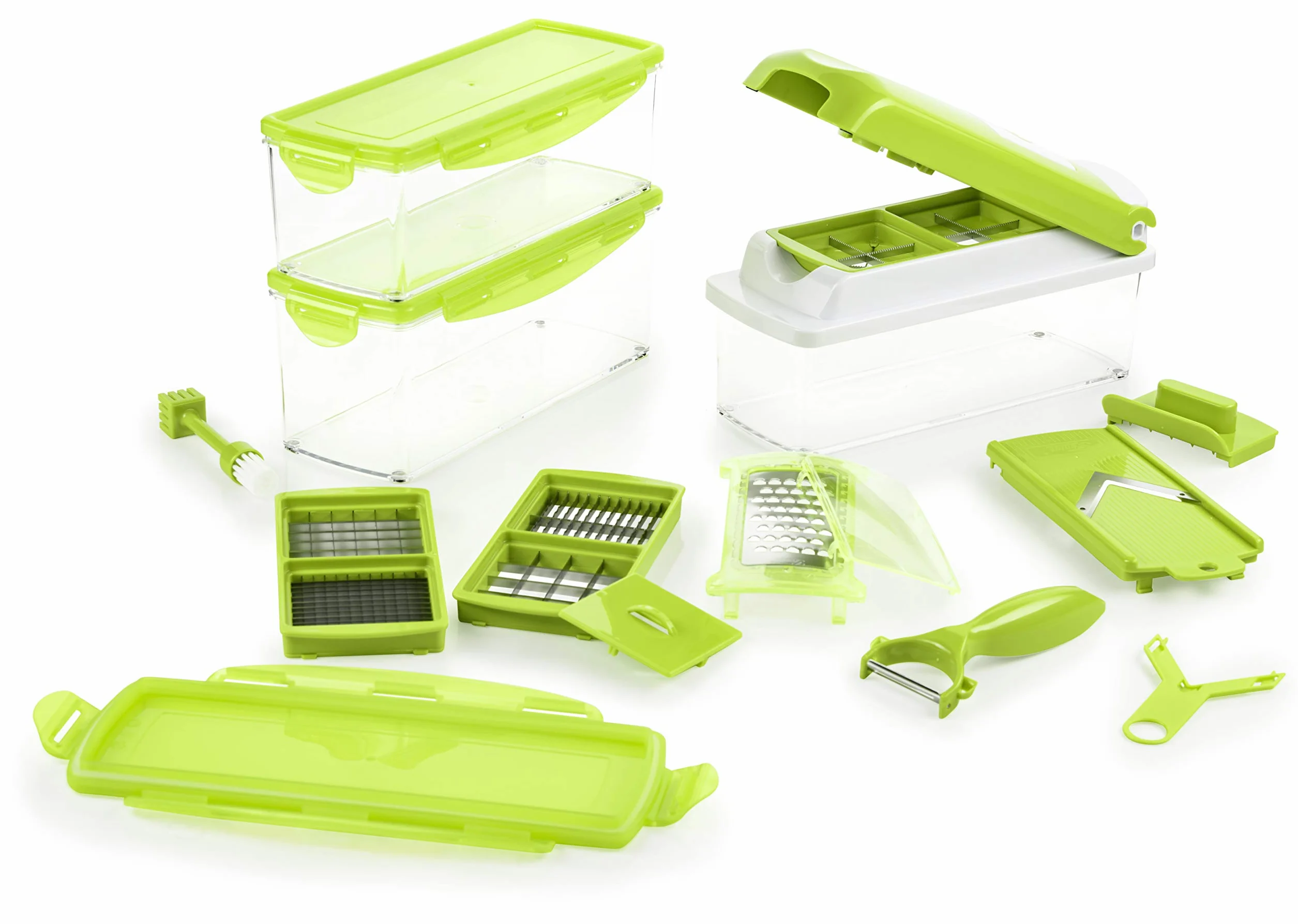 Genius Nicer Dicer Plus 18-częściowa uniwersalna krajalnica do owoców i warzyw
