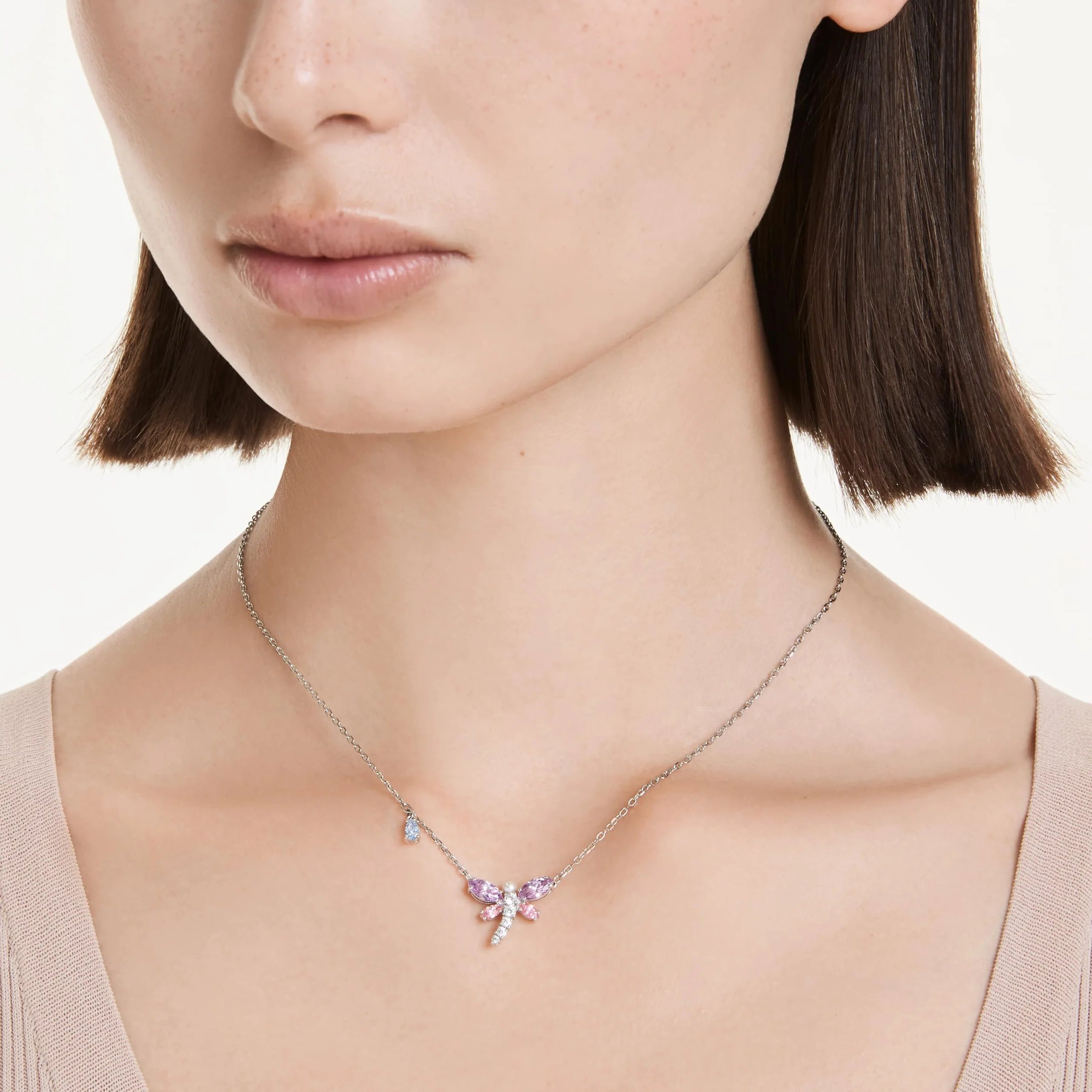Swarovski Ariana Grande X Swarovski Kolekcja, Mieszane szlify, Ważka, Powlekany rodem