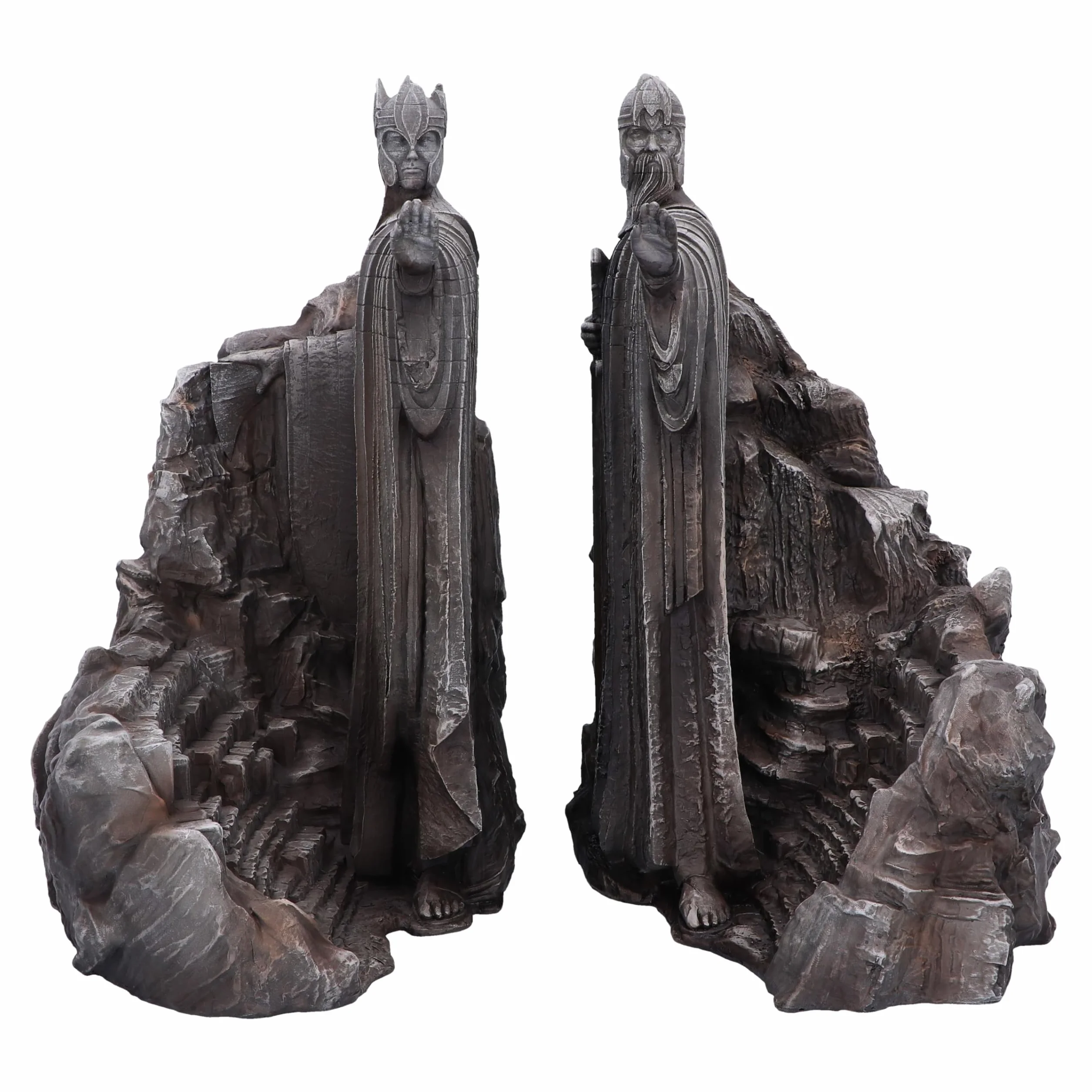Nemesis Now Władca Pierścieni Gates of Argonath podpórki do książek 19 cm żywica szary