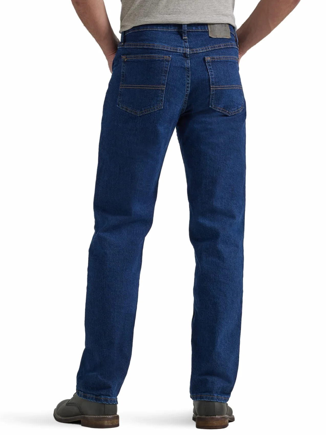Wrangler Męskie klasyczne dżinsy z pięcioma kieszeniami o regularnym kroju z prostą nogawką