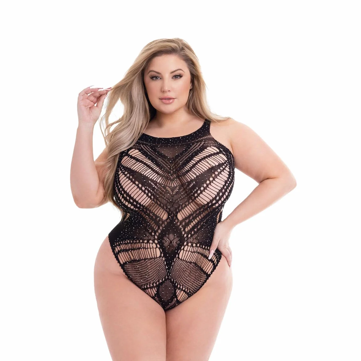 Baci Lingerie Body Black Queen Size