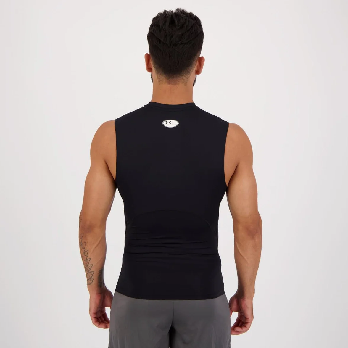 Under Armour Mężczyźni Heatgear Bezrękawnik Sportowy, Biały/Czarny, M