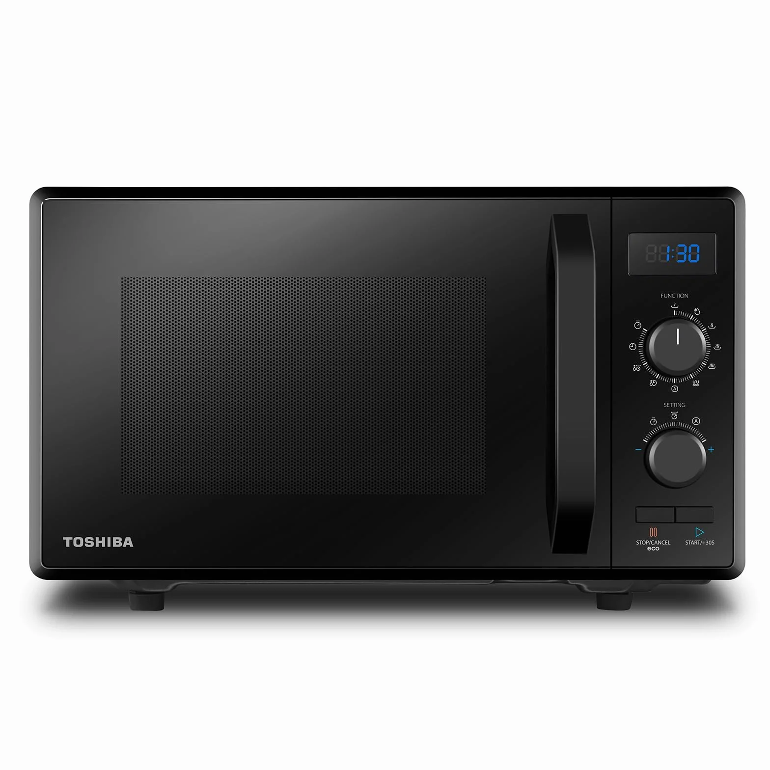 Toshiba Kuchenka mikrofalowa 900 W 23 l MW2-AG23P (BK) z grillem 1050 W 8 menu ECO
