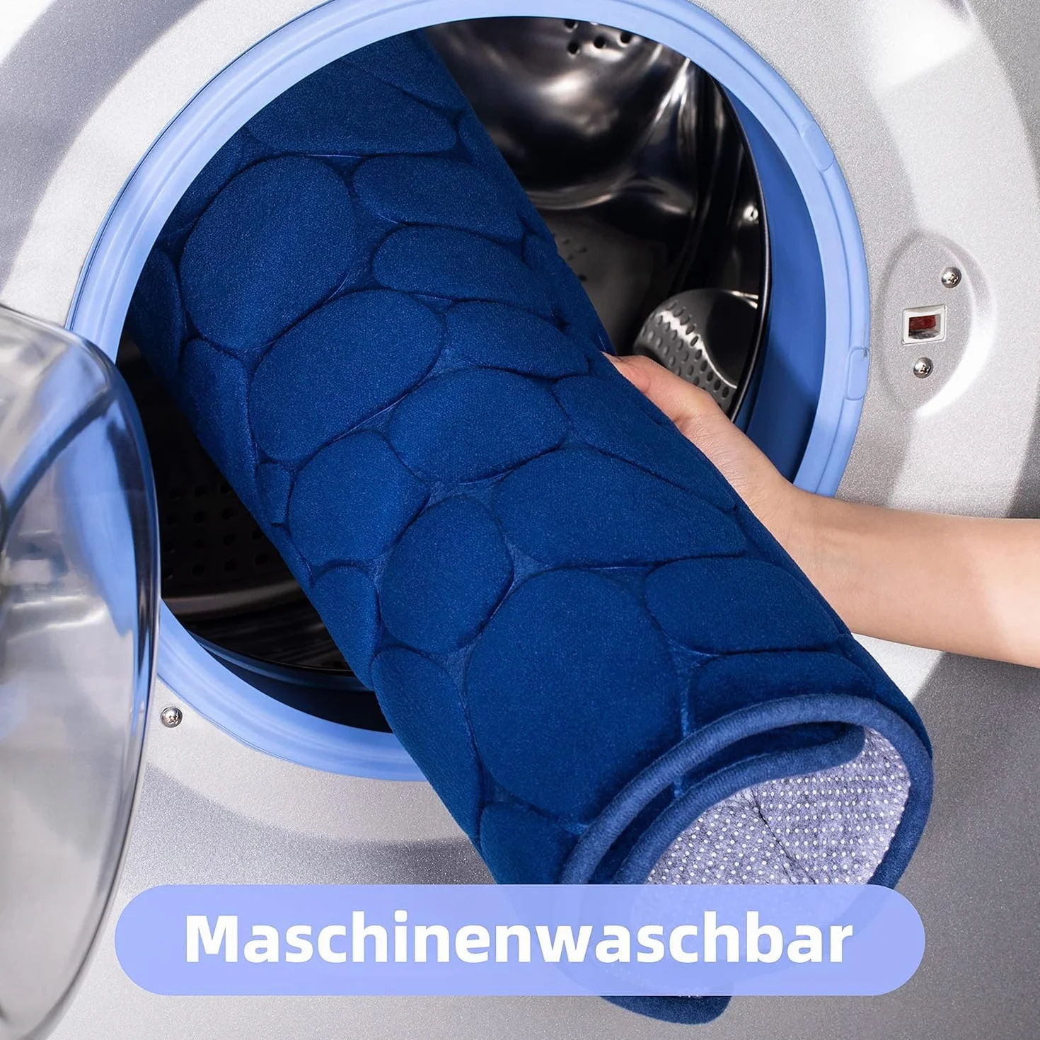 chakme Mata łazienkowa z pianki z pamięcią kształtu, dywanik prysznicowy z pianki z pamięcią kształtu, chłonny dywanik łazienkowy, mata prysznicowa, dekoracyjna, antypoślizgowa mata do łazienki,
