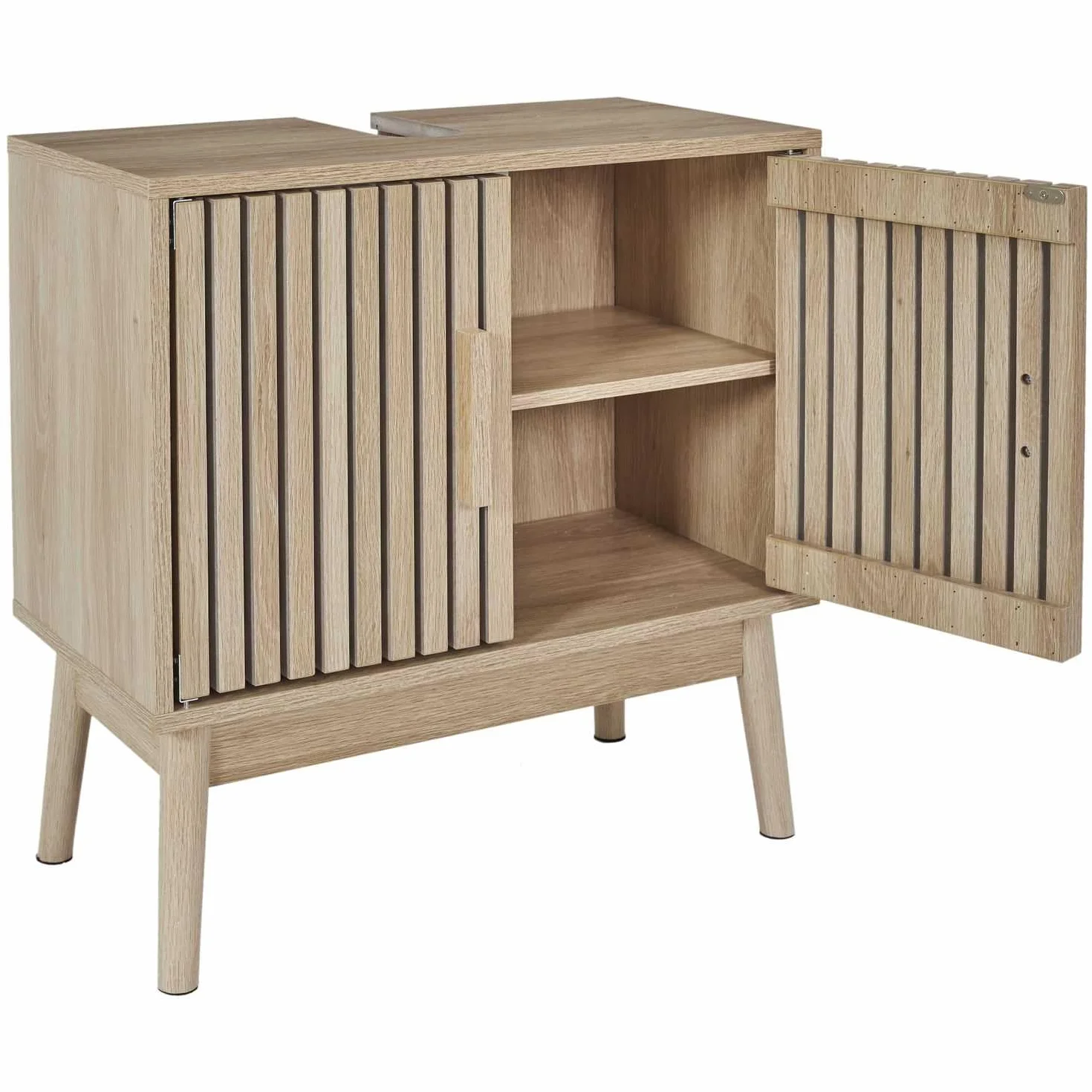 HOME DECO FACTORY wastafelmeubel Klaus Natural Crush 60x70x30 cm bruin